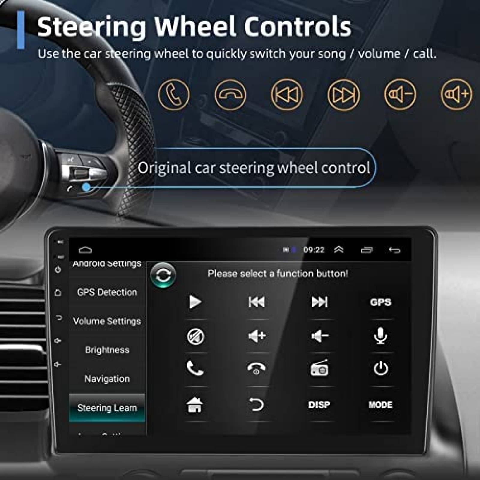 Estereo Auto Podofo 10.1'' Android Honda Civic 2006 - 2011