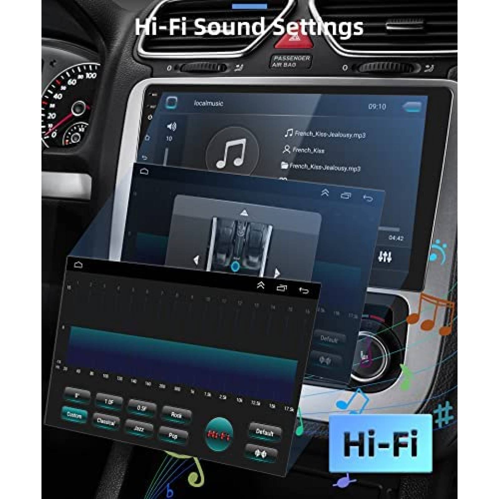 Estereo De Coche RIMOODY Para Toyota Camry 2006-11 -Negro