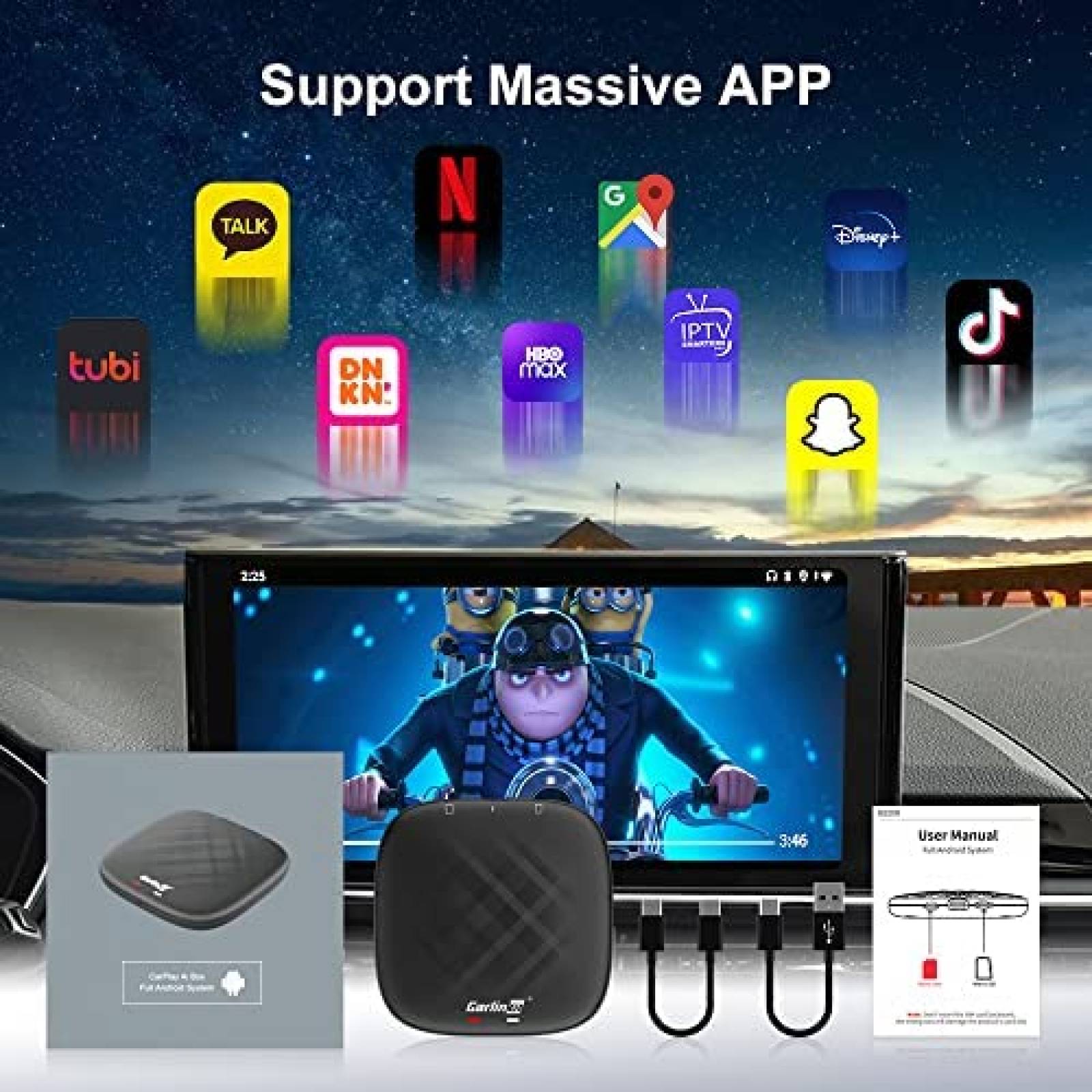 Adaptador Inalambrico Carlinkit iOS Android USB C Bluetooth