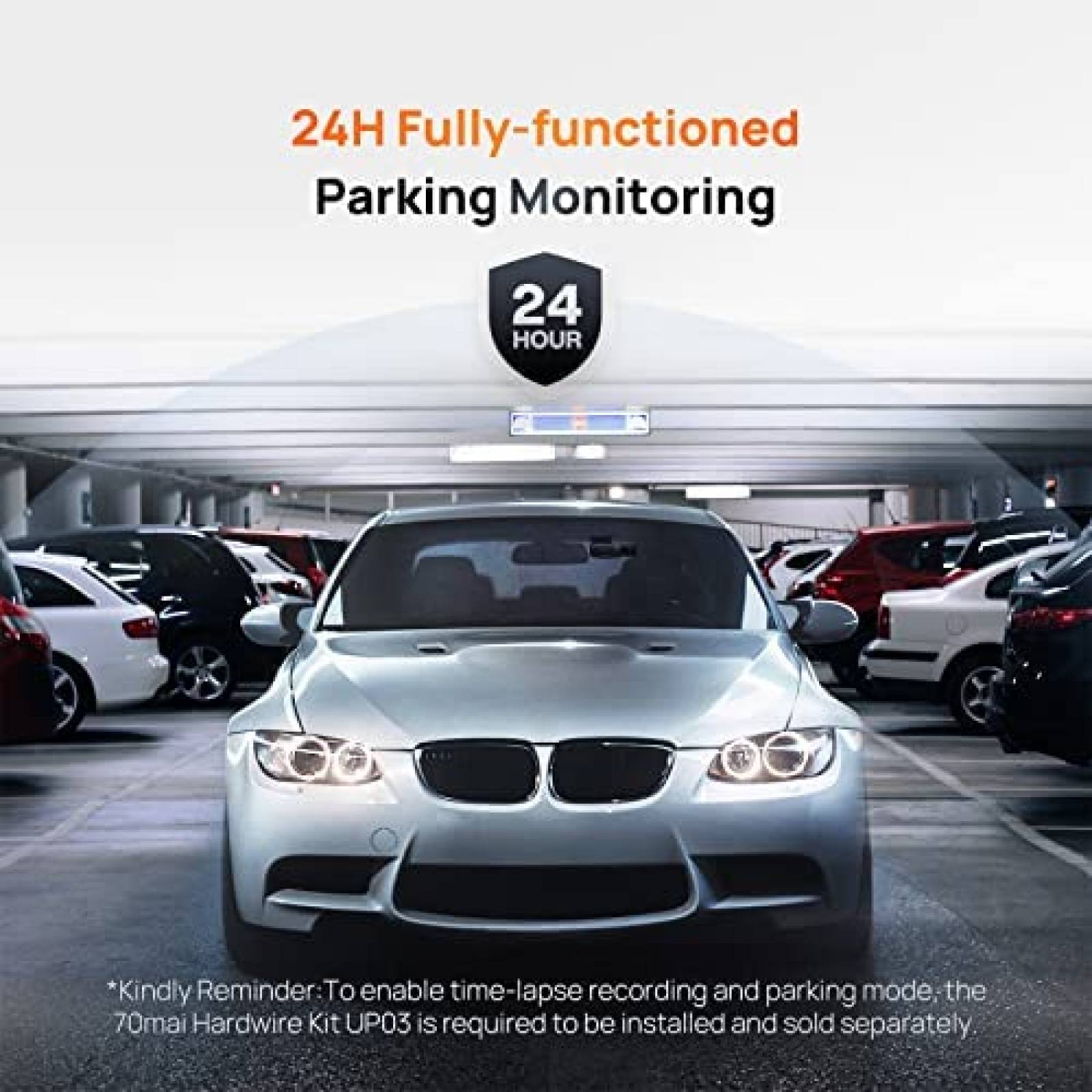 Camara para Auto 70mai M500 Dash Gps 5Mp 1080p 128G -Negro