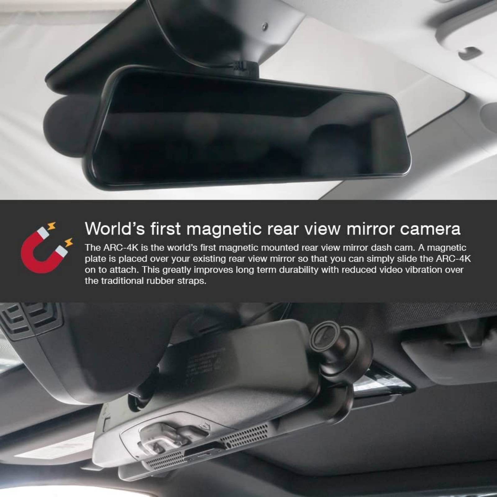 Retrovisor con Camara 10'' Touch 4K Sensor G Micro SD GPS