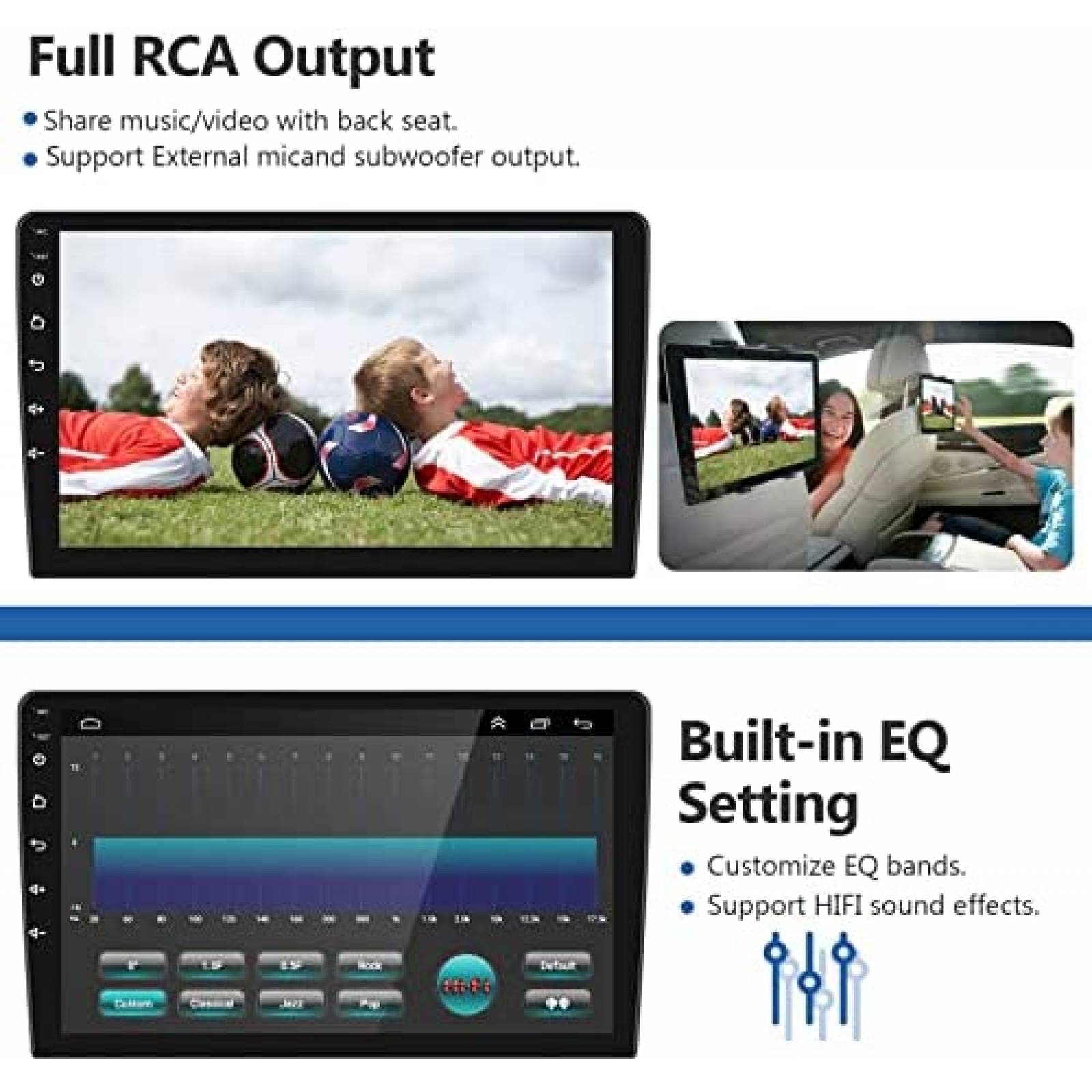 Estereo De Coche PODOFO Para VW Passat Jetta -Negro