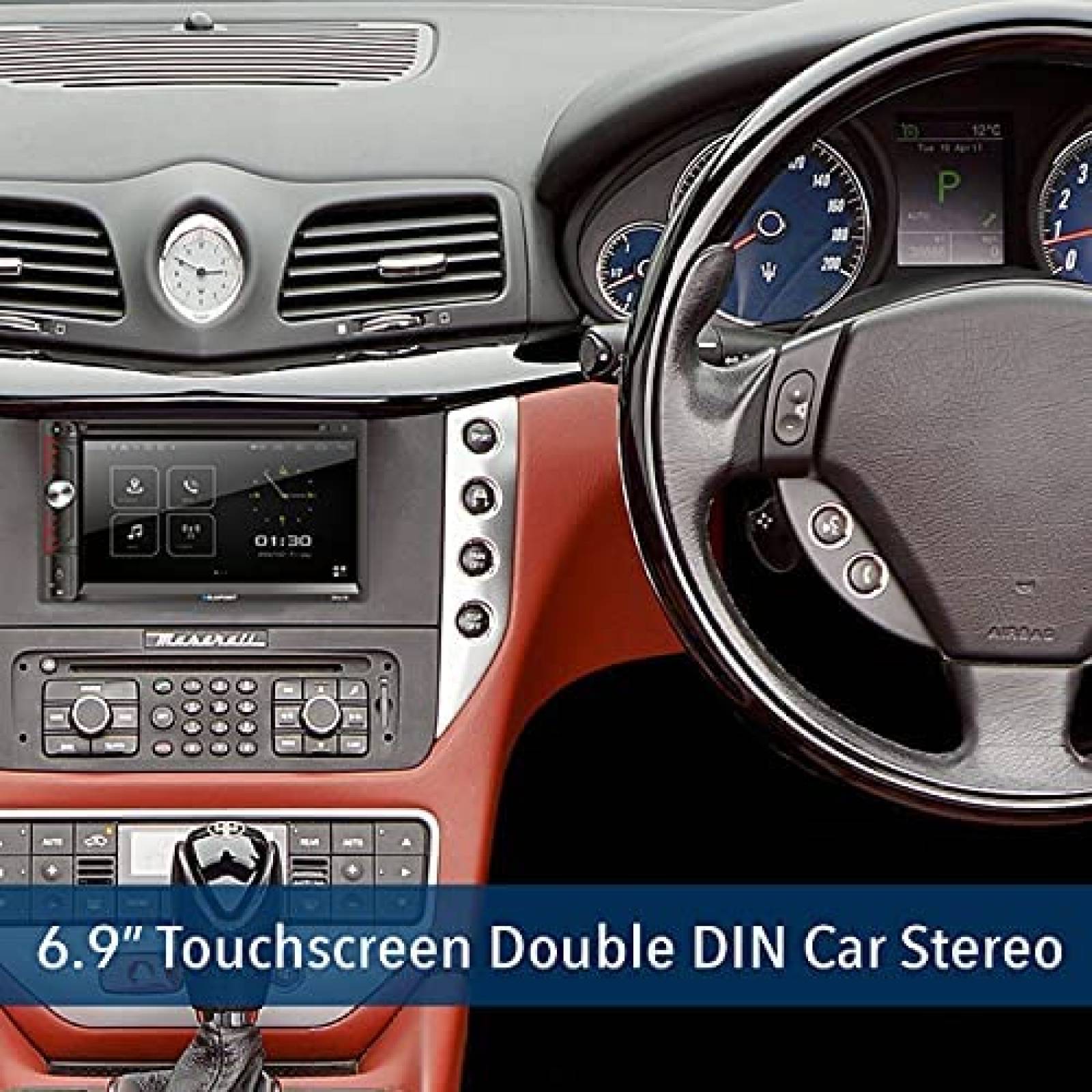 Estereo de Coche BLAUPUNKT 6.9'' DVD/CD Tactil -Negro