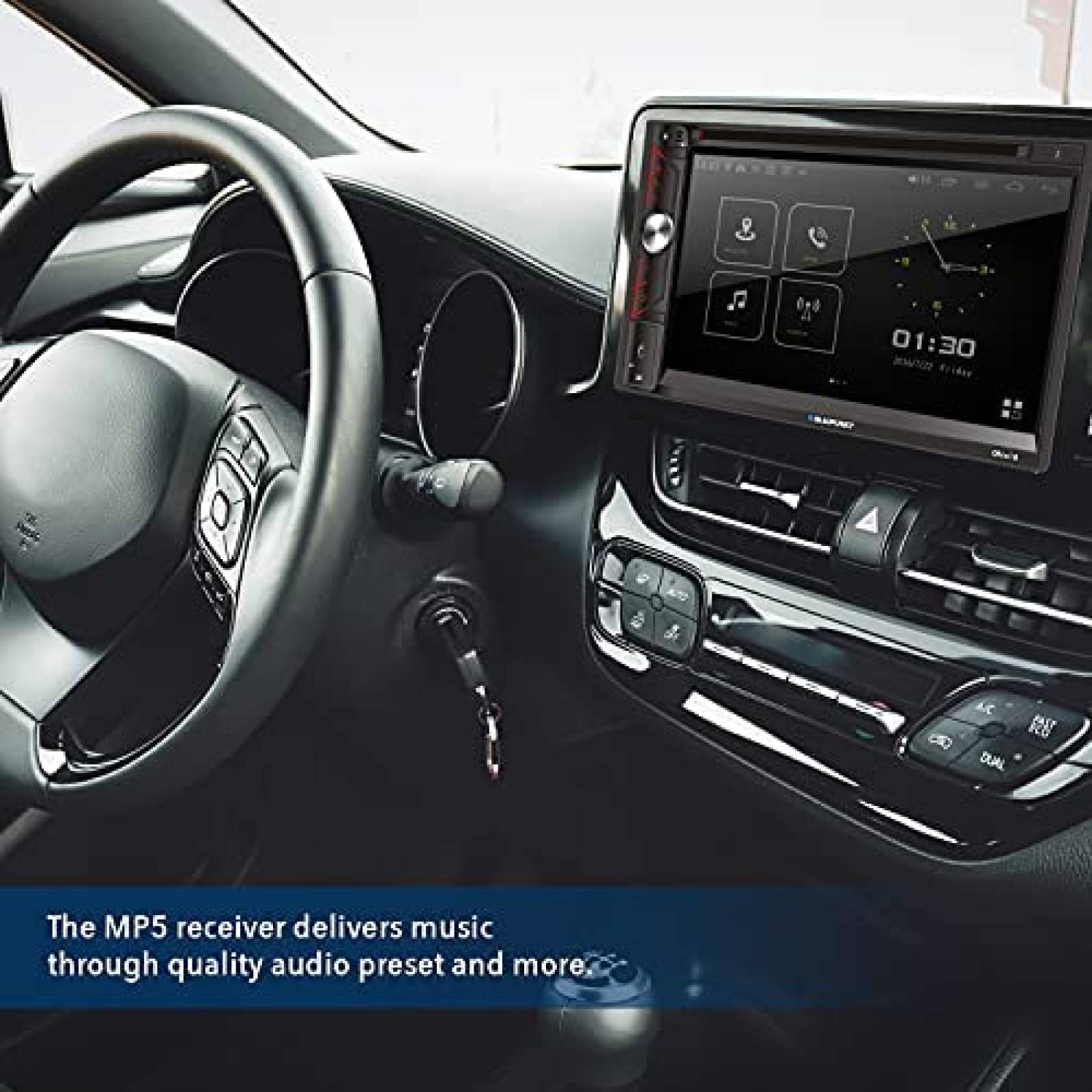 Estereo de Coche BLAUPUNKT 6.9'' DVD/CD Tactil -Negro