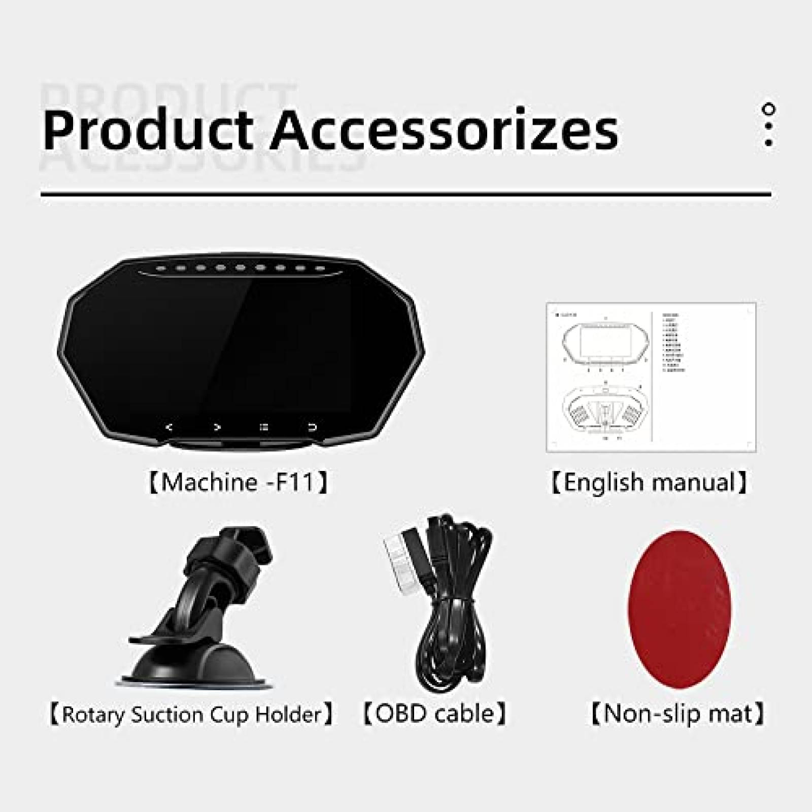 Velocimetro Digital BY-J Obd2 Multifuncional -Negro