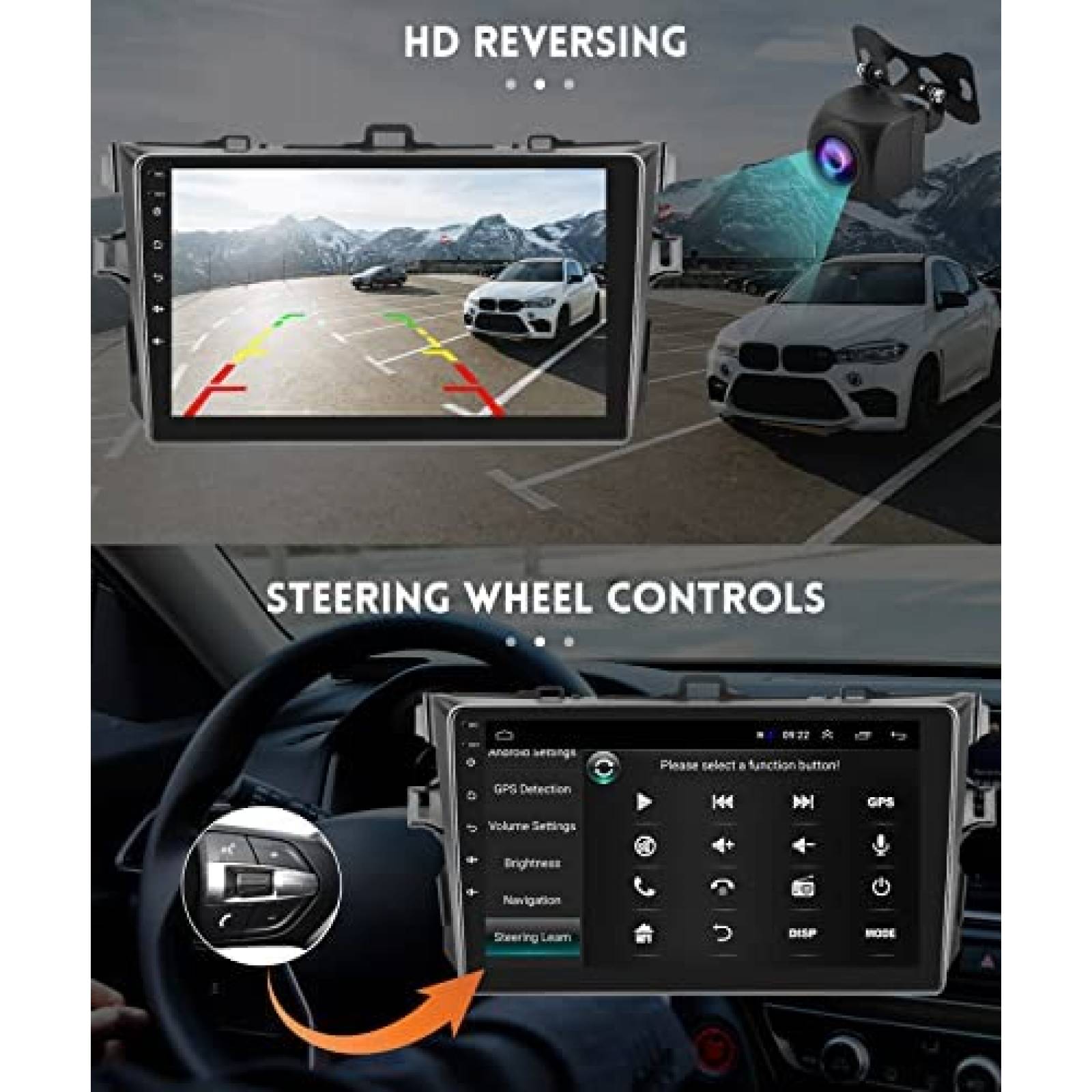 Estereo De Coche RIMOODY Para Toyota Corolla 2009-13 -Negro