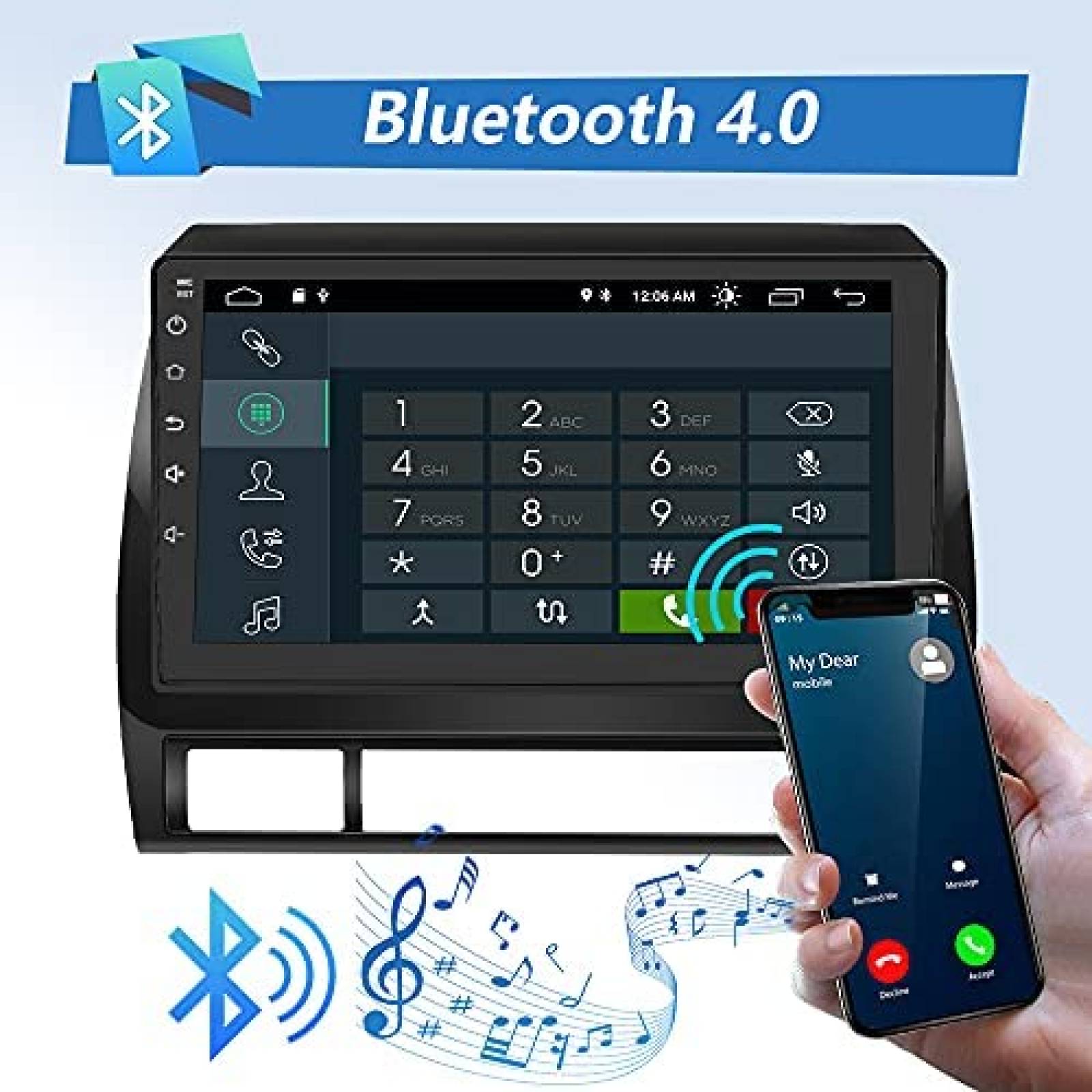 Estereo Auto AWESAFE 9'' Tacoma 2005 - 2015 Wifi Soporte JBL