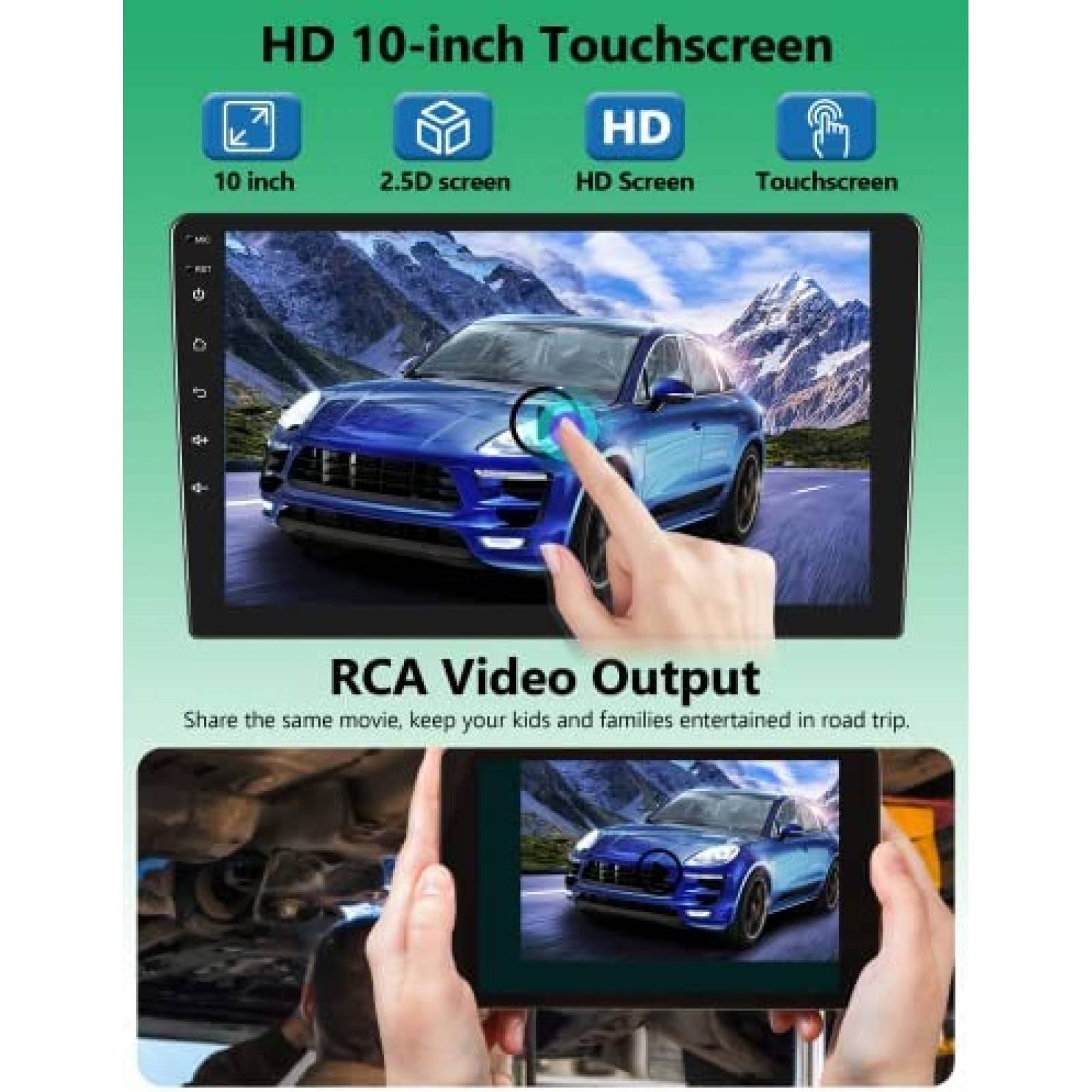 Estereo de Coche METEESER Para Honda Accord 2008-2013 -Negro