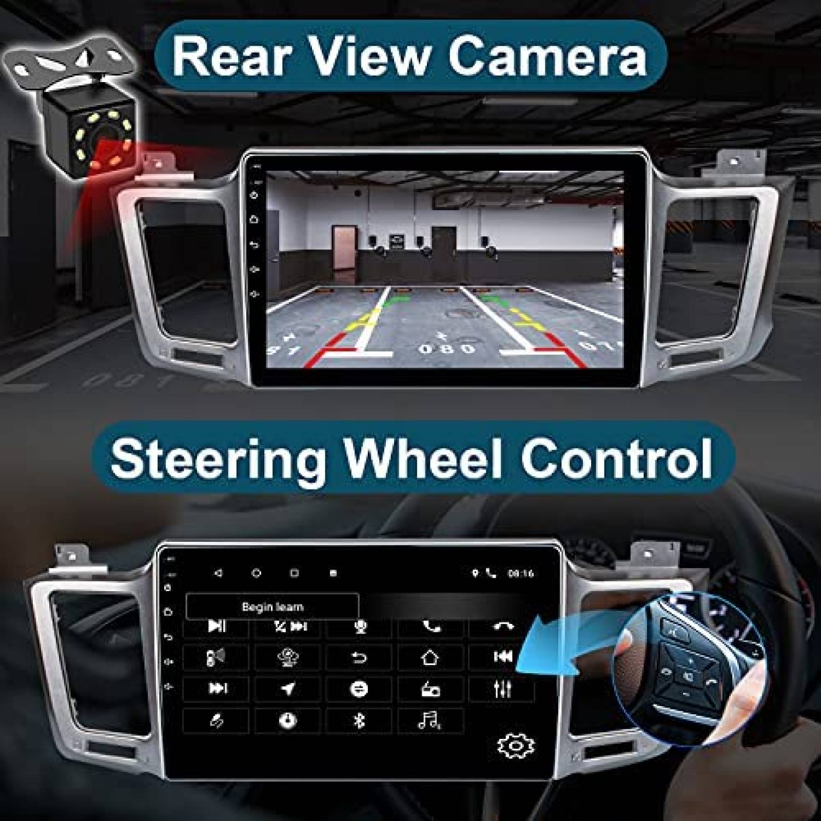 Estereo Auto UNITOPSCI 10.1 " Toyota RAV4 2013-18 Tactil