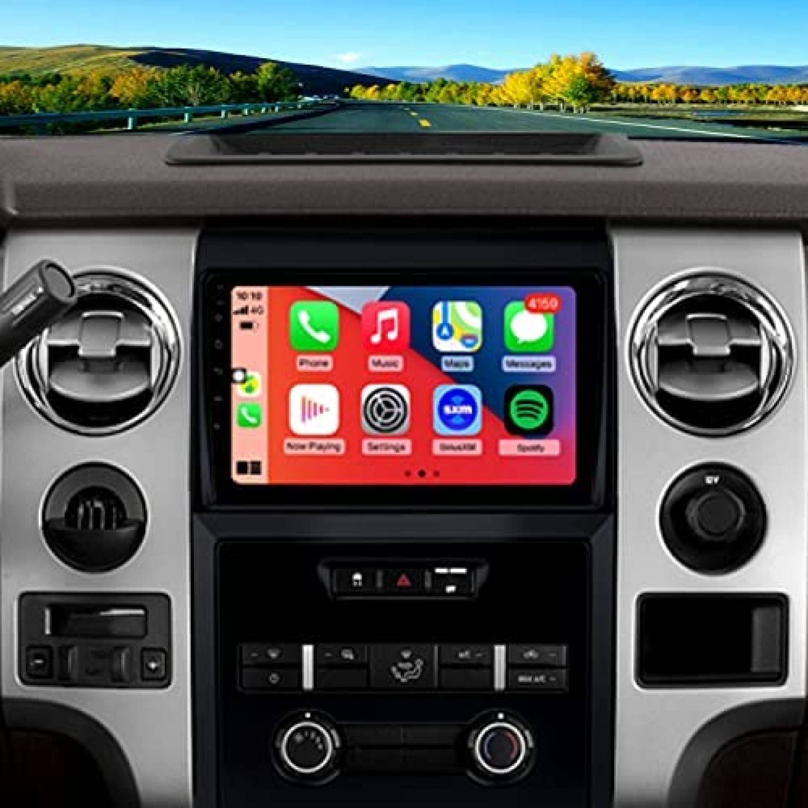 Estereo Auto Dzxiaso 9'' Ford F150 Camara Reversa -Negro