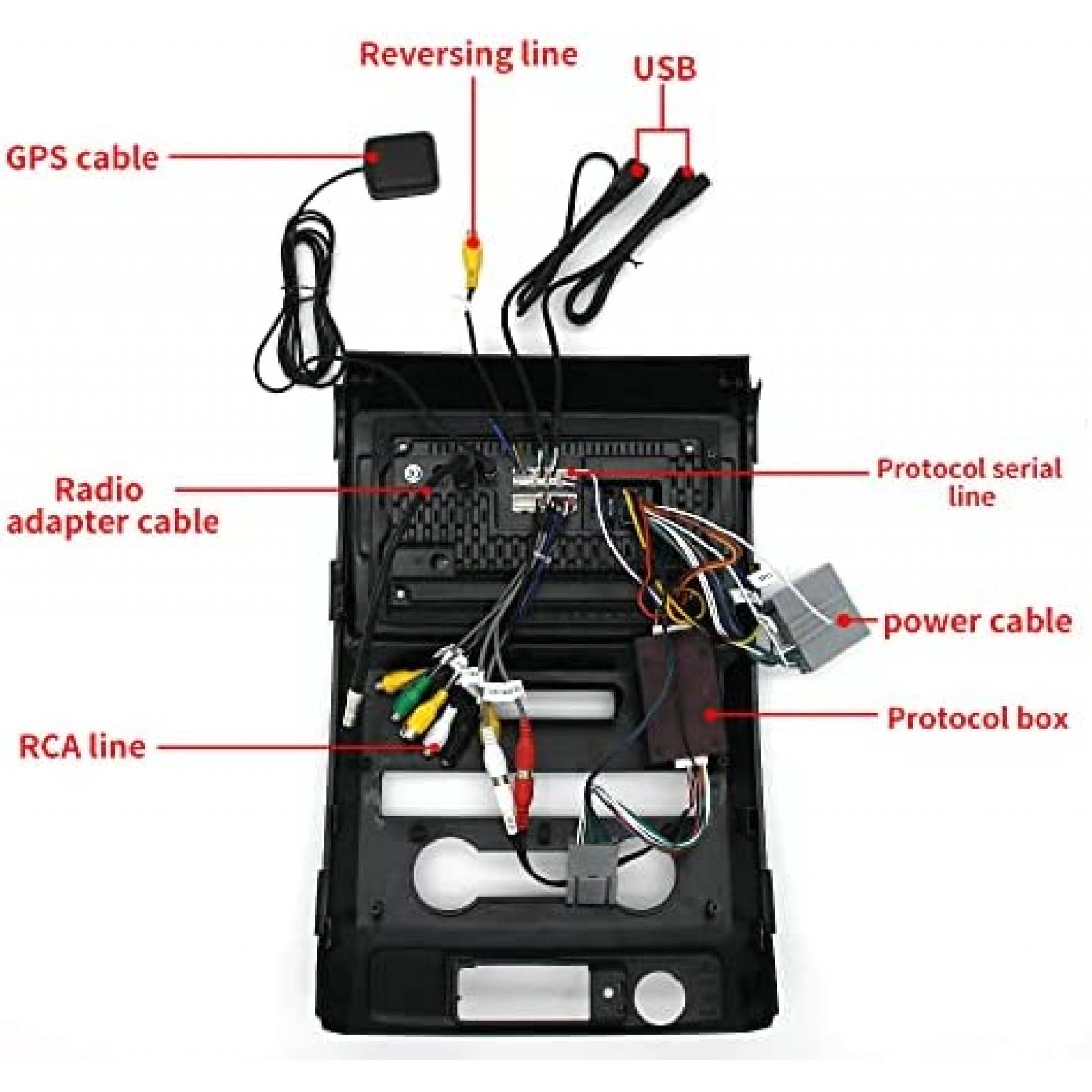 Estereo Auto Dzxiaso 9'' Ford F150 Camara Reversa -Negro