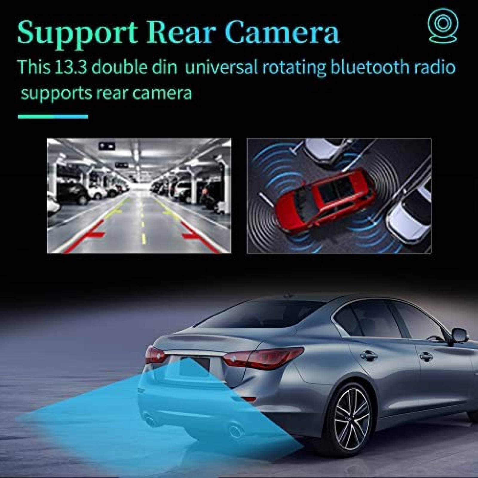 Estereo De Coche CIDAVA DOuble Din Inalambrico -Negro