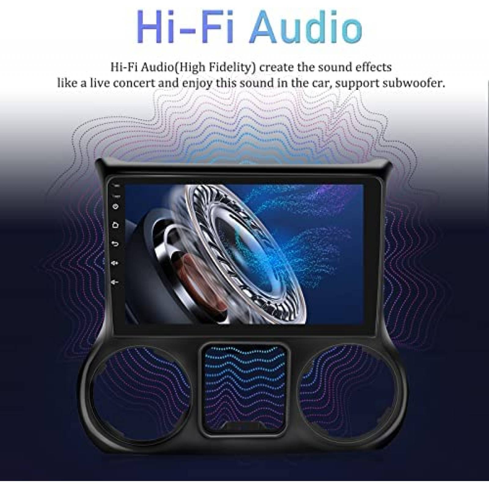 Estereo Auto EKAT 10.1'' Wrangler 2015 - 2017 Camara Reversa