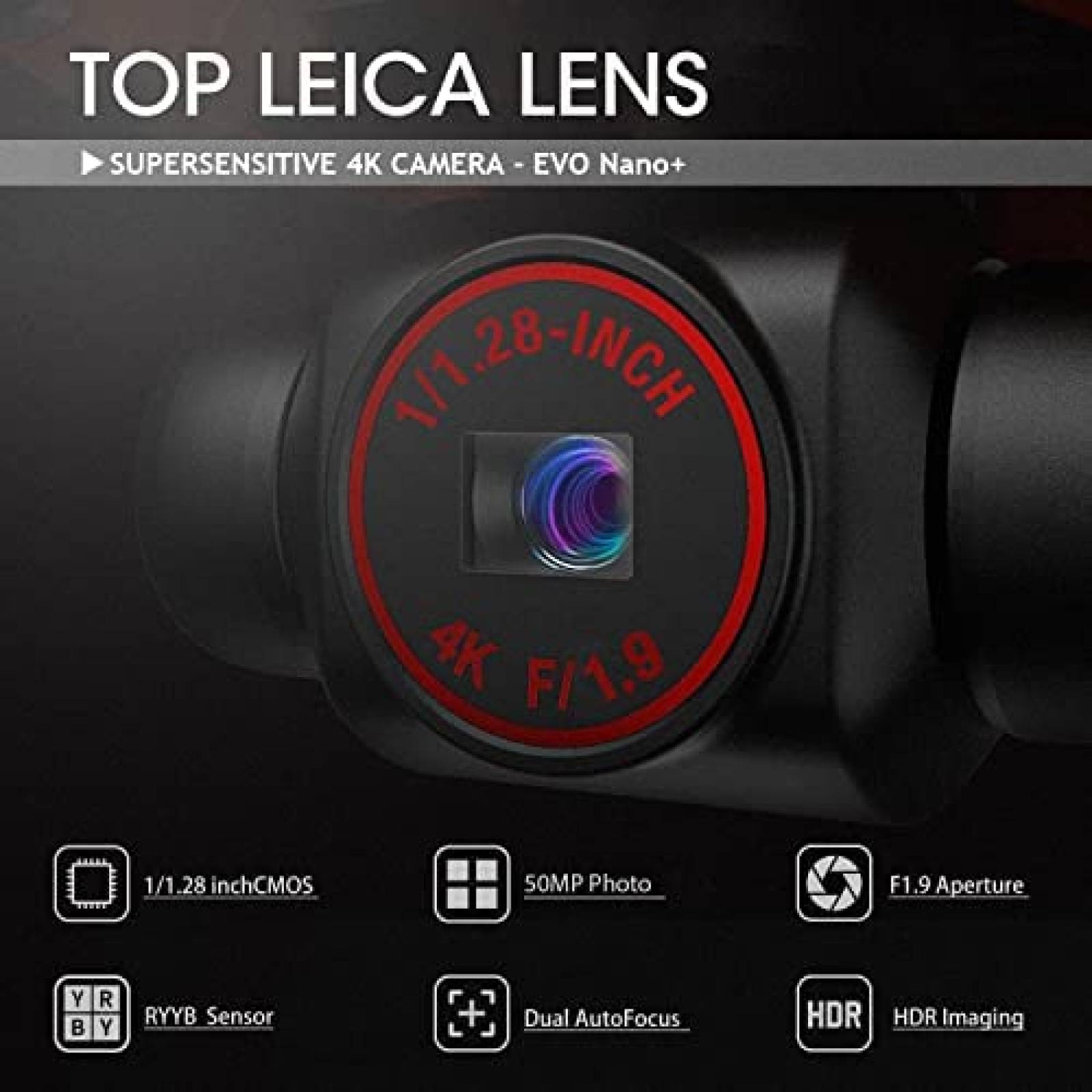 Dron Autel Robotics EVO Nano Plus Camara 4K Accesorios -Gris