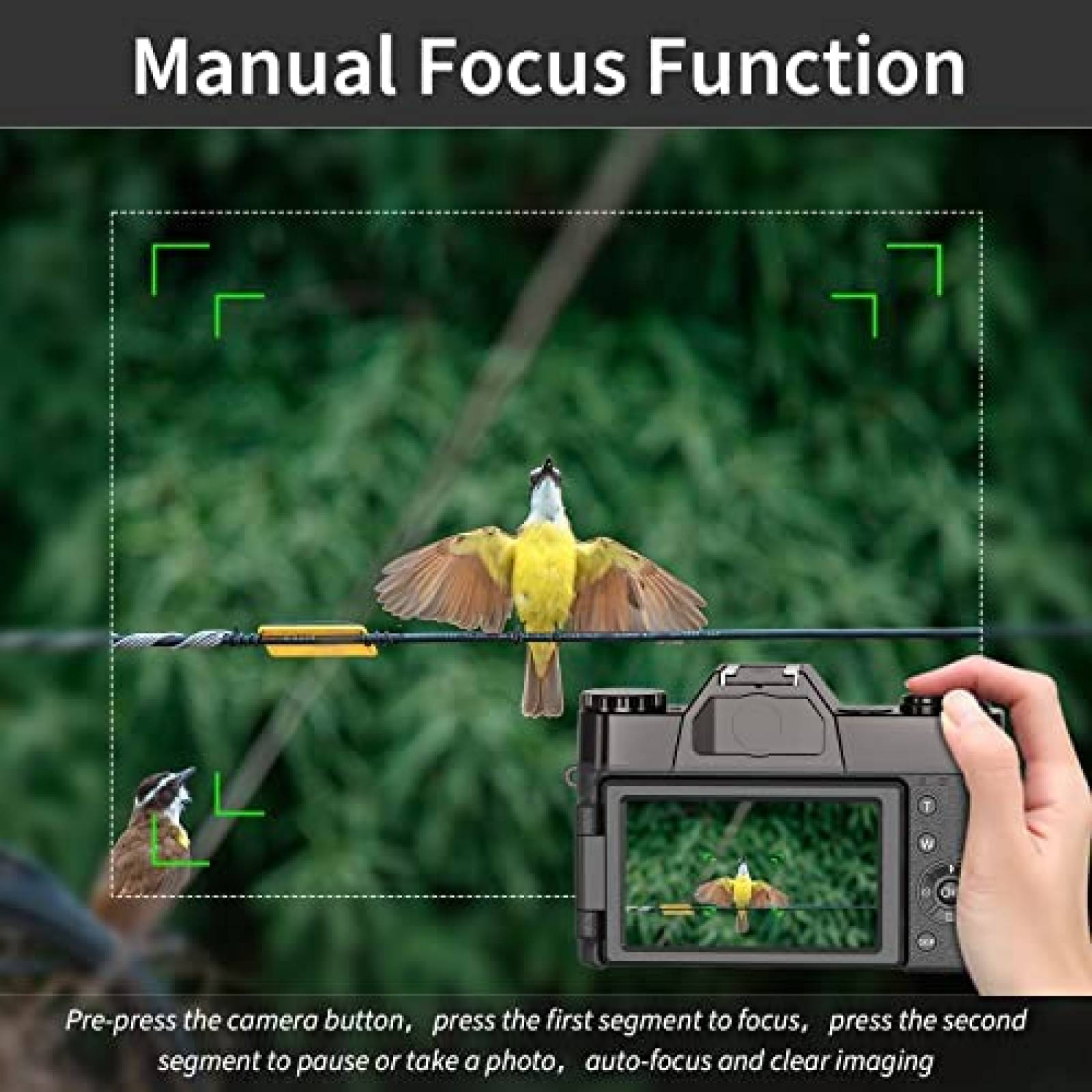 Videocamara WIKICO 4K 16X Compacta con Accesorios -Negro