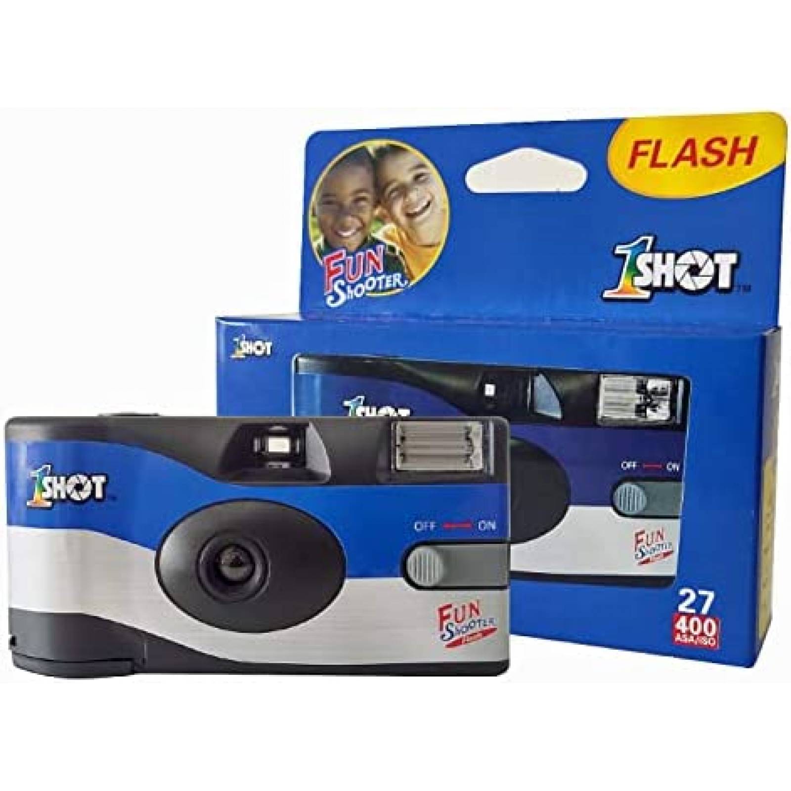 Camara Desechable 1 Shot 35mm 27 Exposiciones 2 Piezas -Azul
