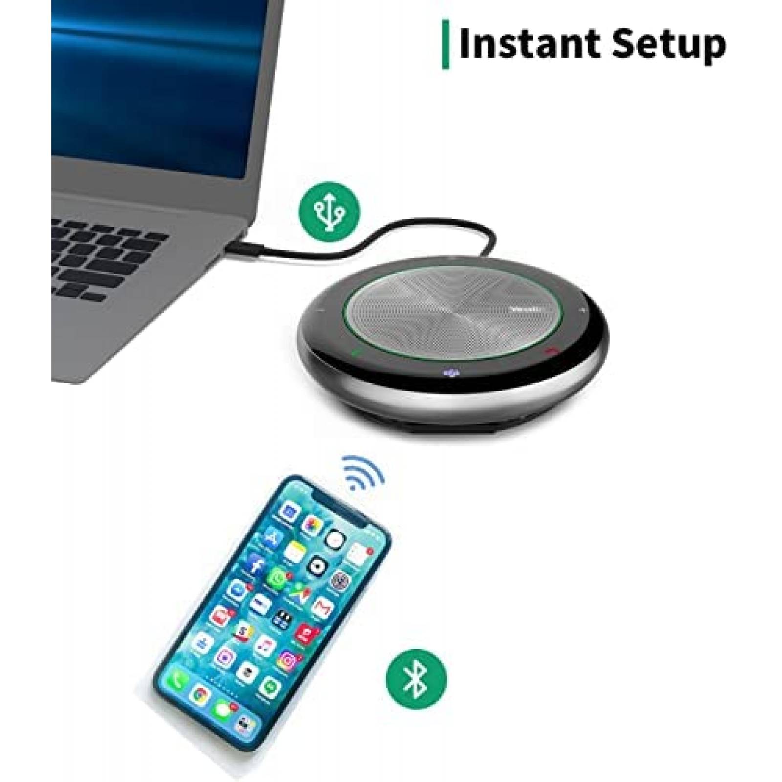 Sistema Camara para Conferencias Yealink Microfono Bluetooth