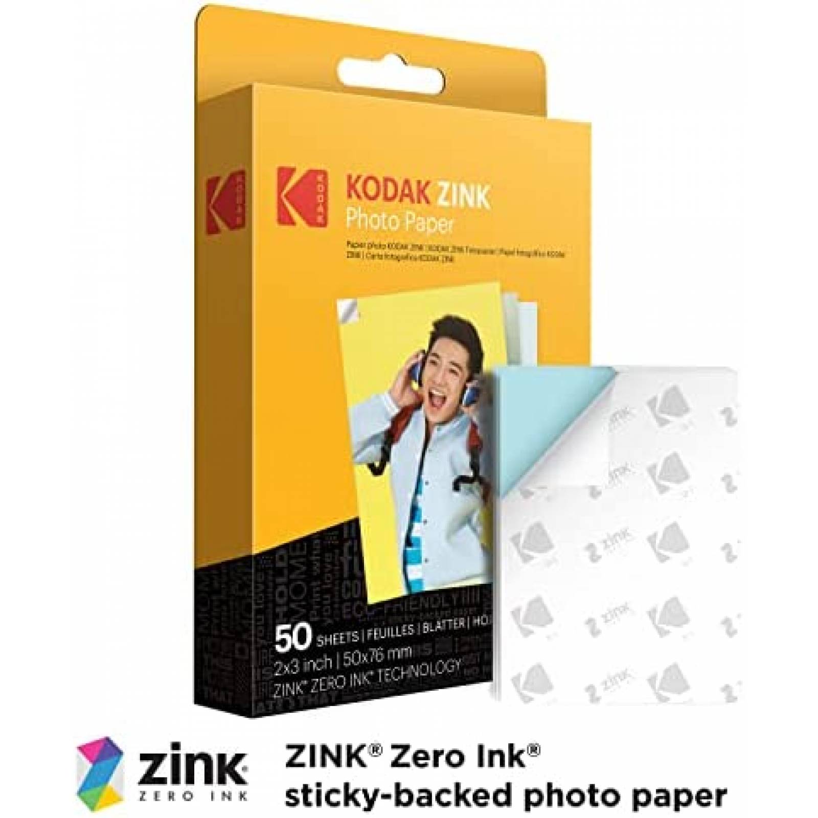 Camara Digital Zink Kodak Impresion Instantanea 50 Hojas 2pz