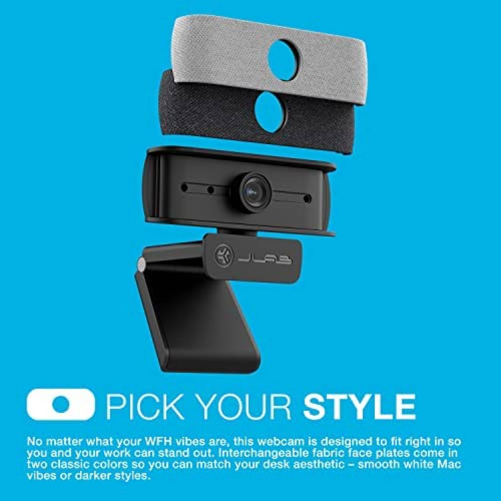 Webcam JLab JBuds Cam FHD USB 2.1MP Autoenfoque -Negro