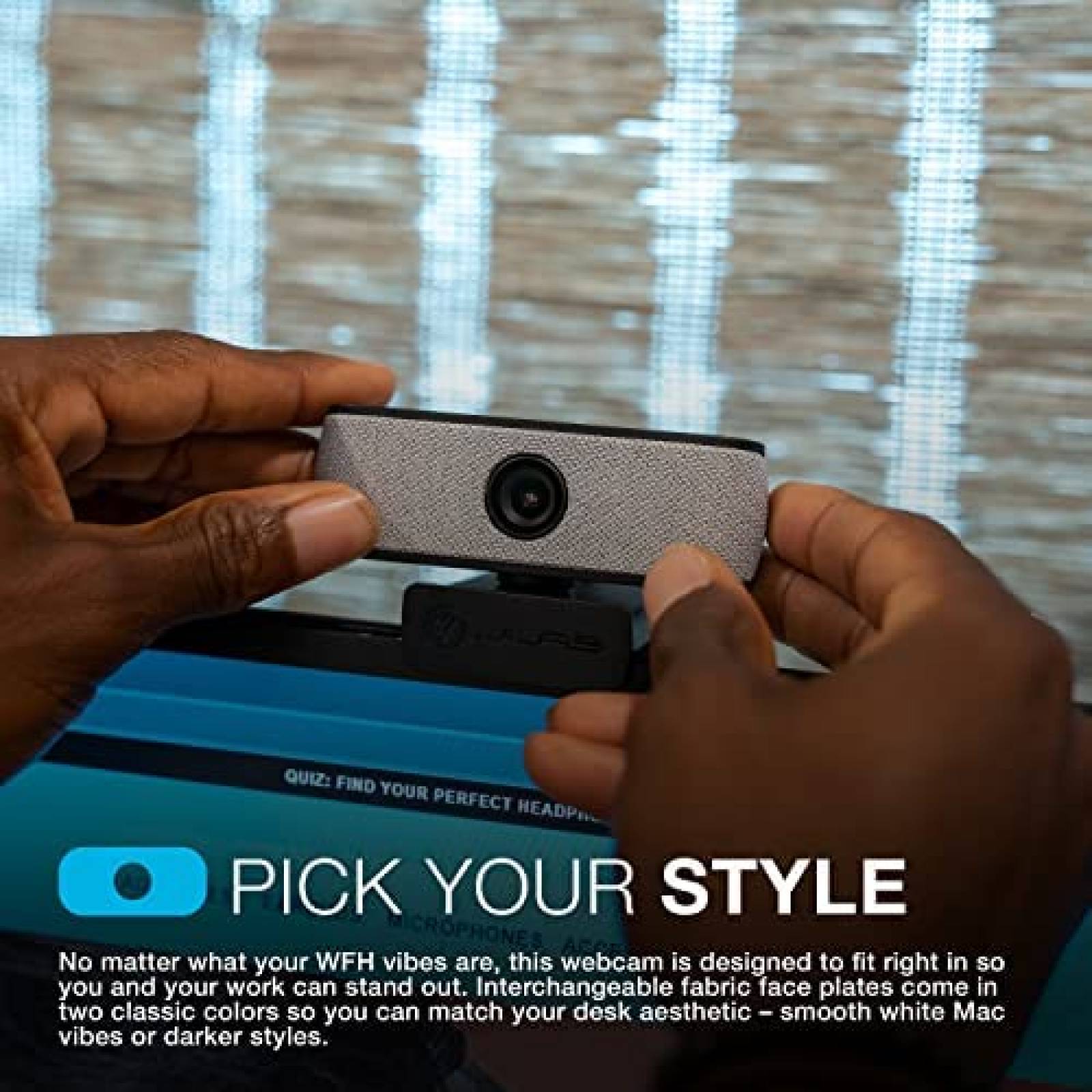 Webcam JLab JBuds Cam FHD USB 2.1MP Autoenfoque -Negro