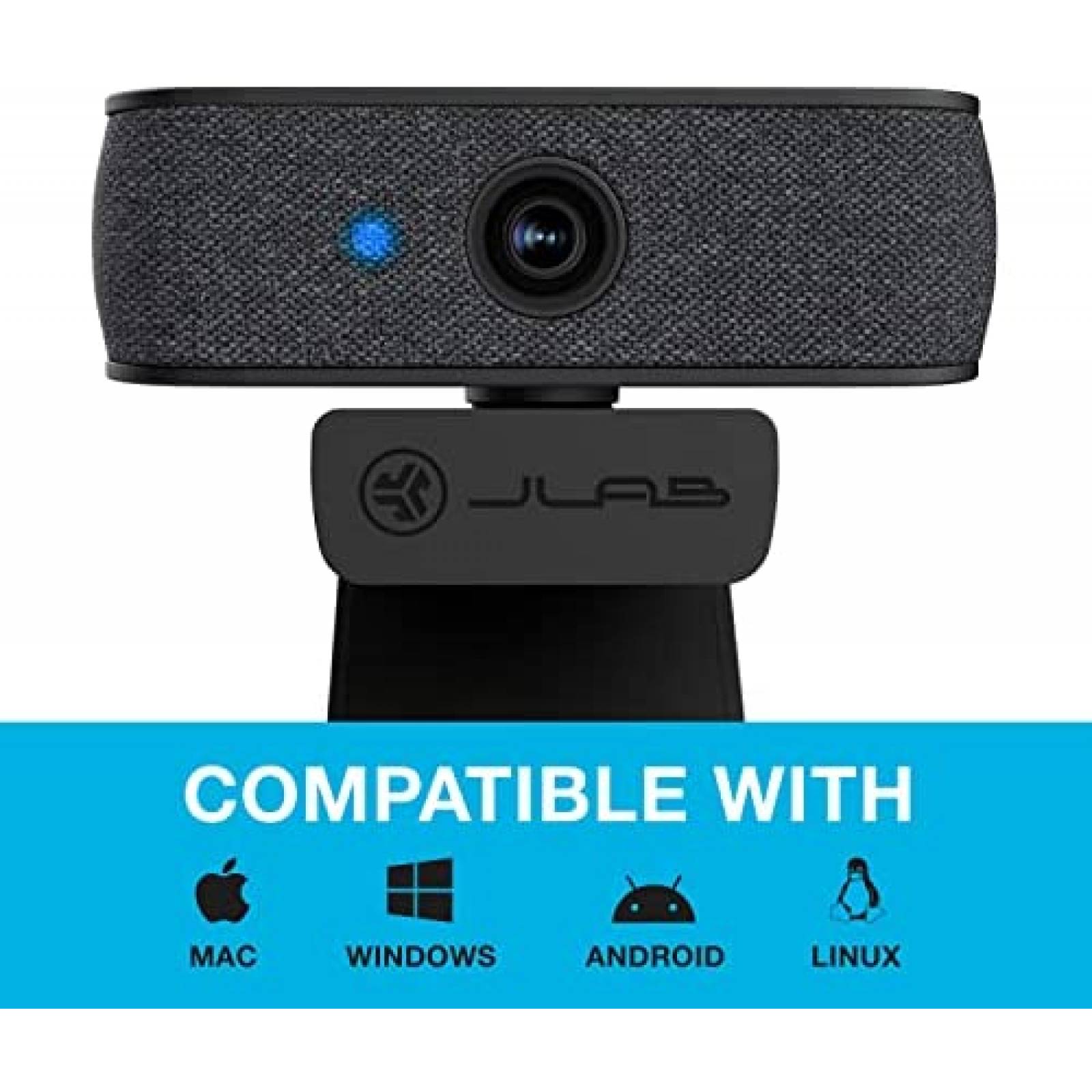 Webcam JLab JBuds Cam FHD USB 2.1MP Autoenfoque -Negro