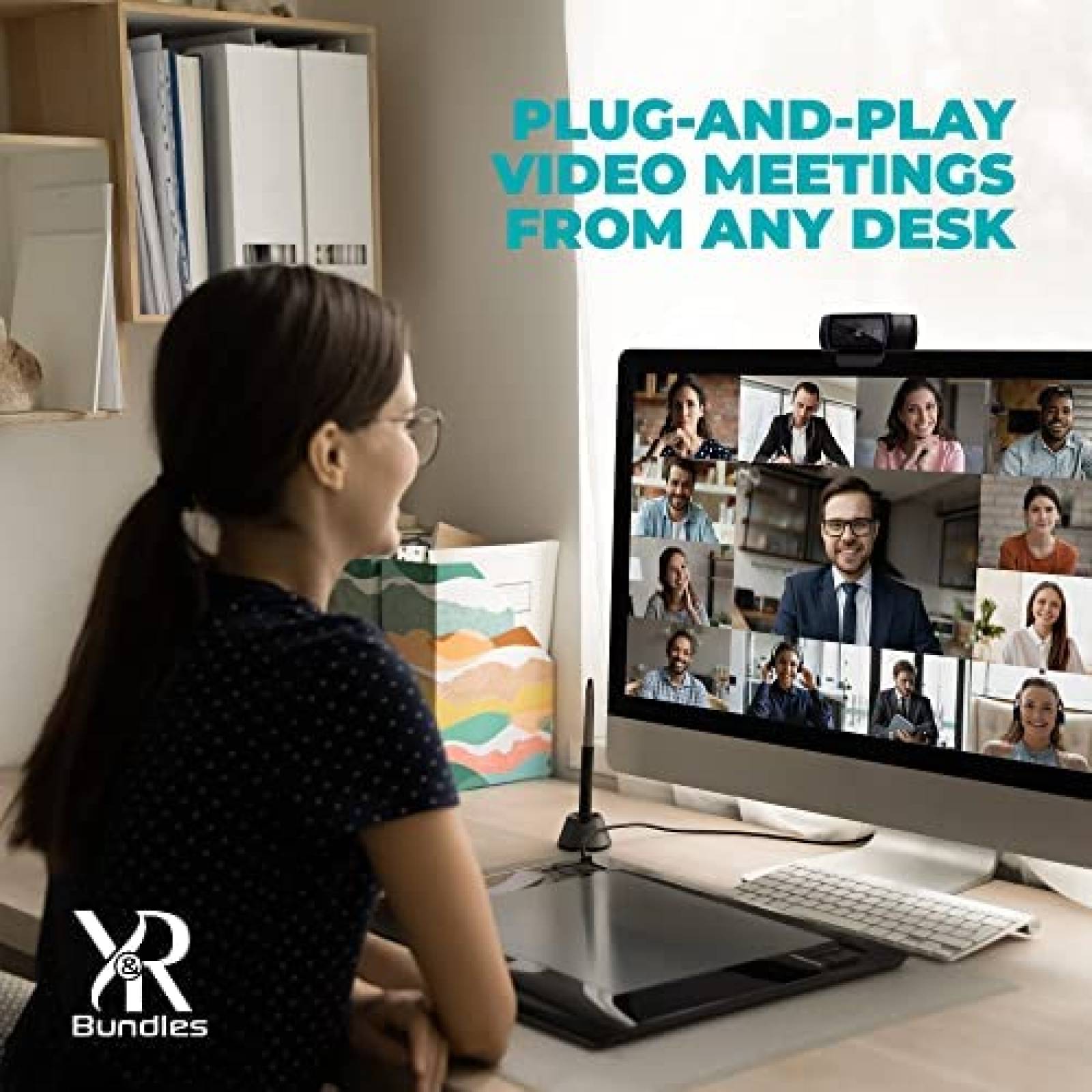 VideoCamara Logitech C920 HD Pro 1080p con Soporte -Negro