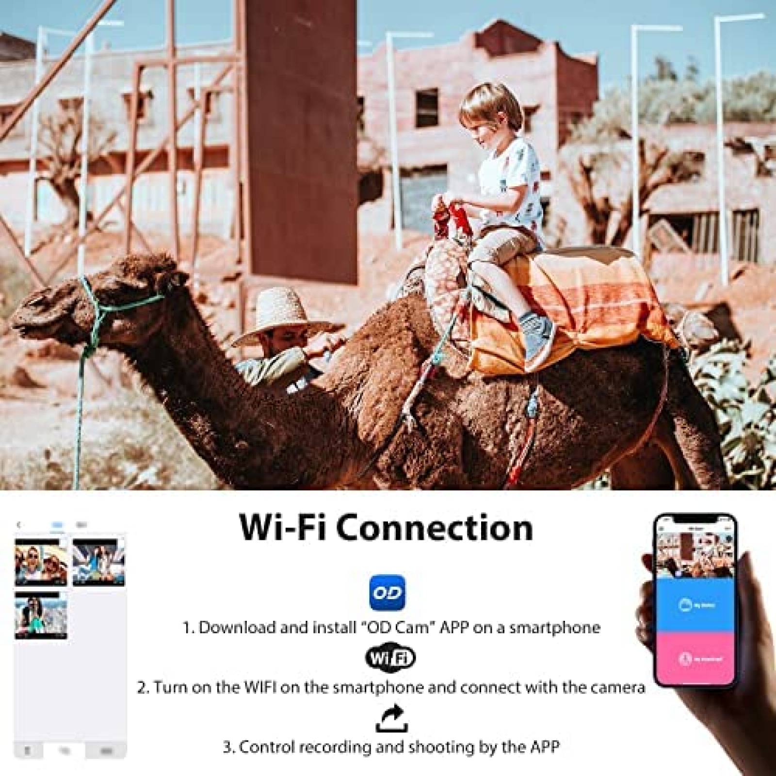 VideoCamara de Manos Libres ORDRO EP8 c/Auto Enfoque -Gris