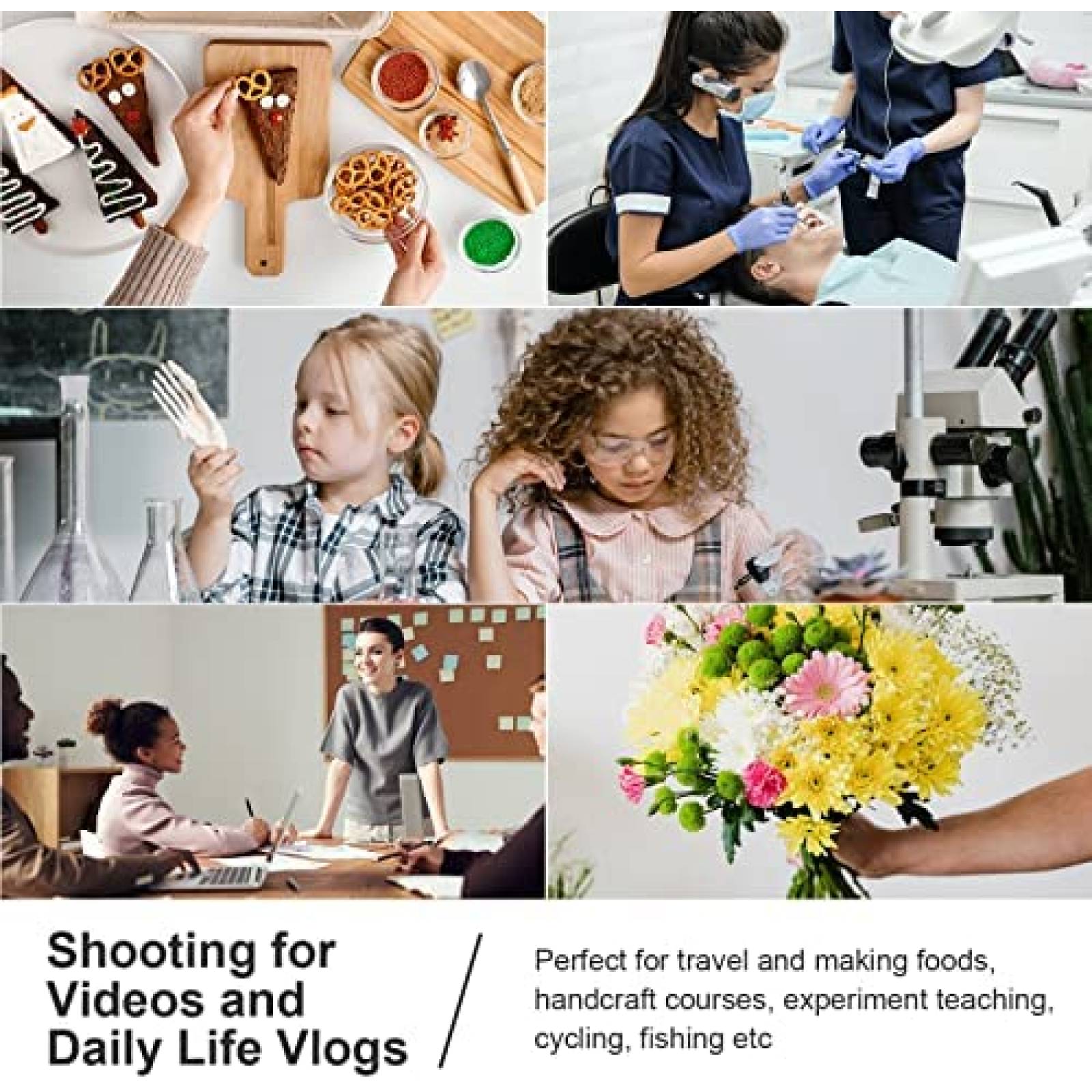 VideoCamara de Manos Libres ORDRO EP8 c/Auto Enfoque -Gris