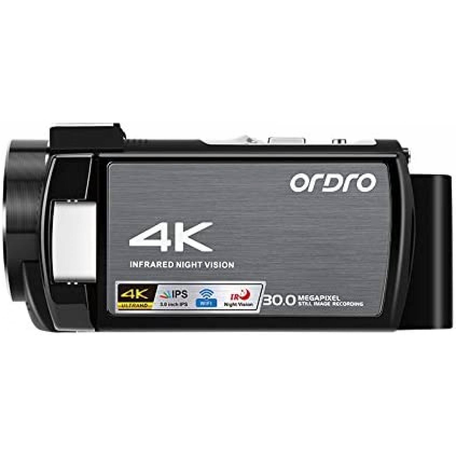 VideoCamara Ordro AE8 Ultra HD 4K 1080p 60fps -Negro