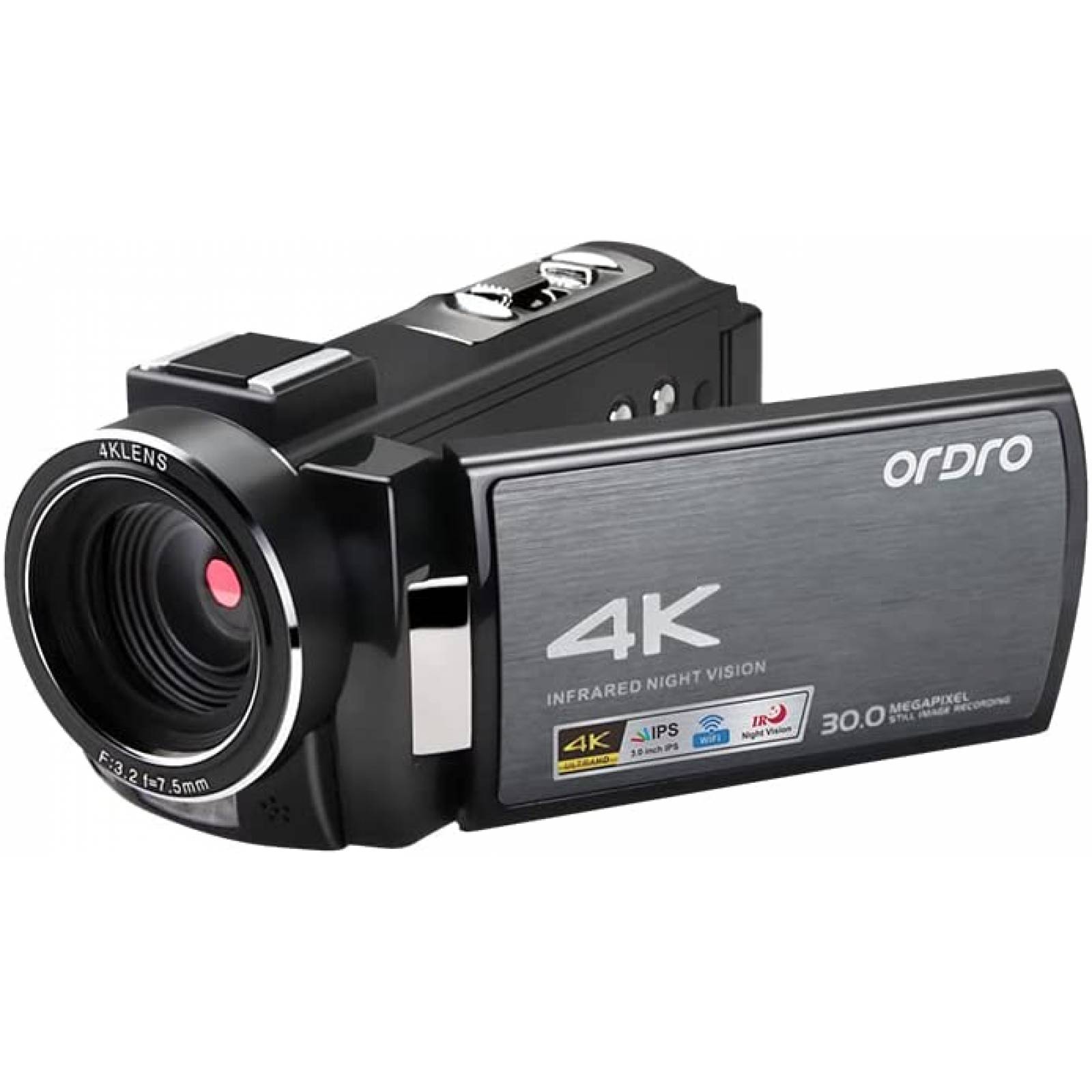 VideoCamara Ordro AE8 Ultra HD 4K 1080p 60fps -Negro