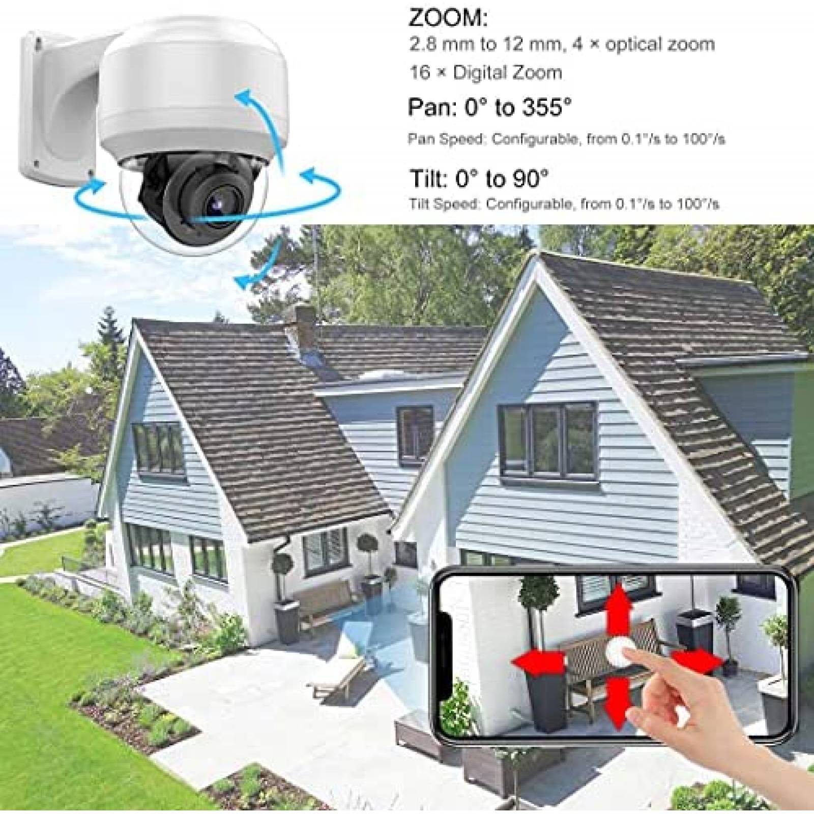 Camara de Seguridad VIKVIZ 2804X-I2 8MP PTZ IP Exterior