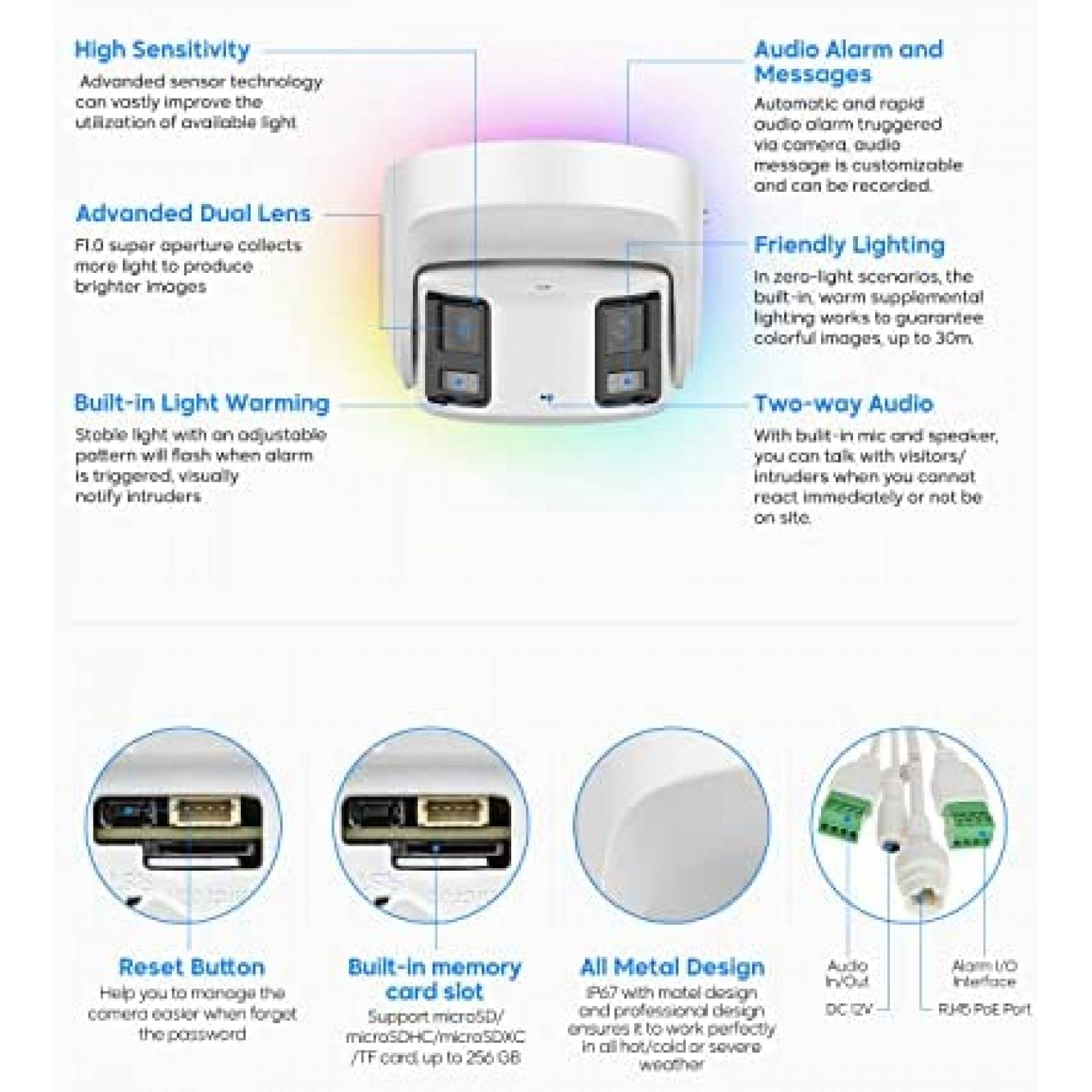 Camara de Seguridad HITOSINO DS-2CD2347G1-LU Vision Nocturna