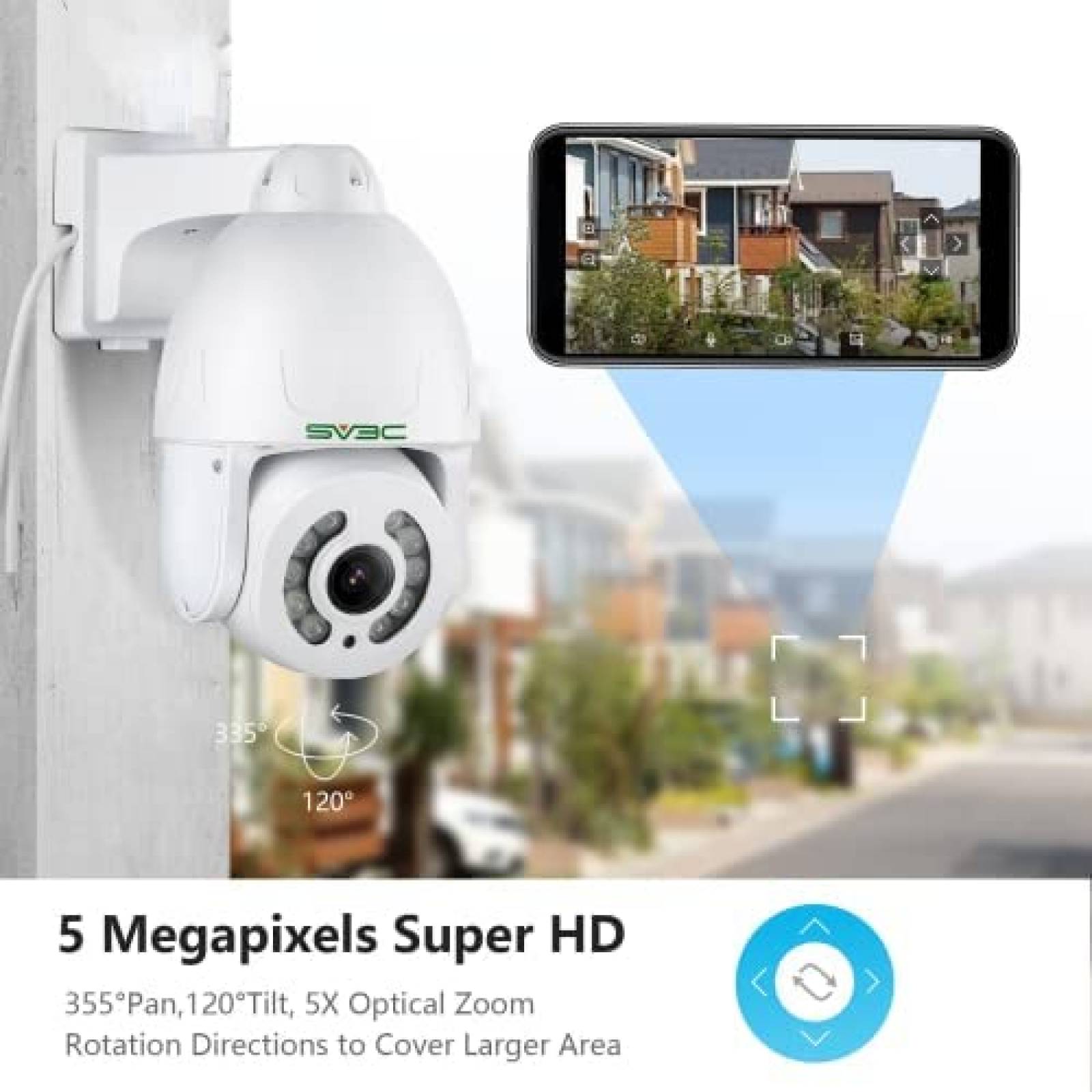 Camara de Seguridad SV3C SD10POE-5MP-HX Alambrica Resistente