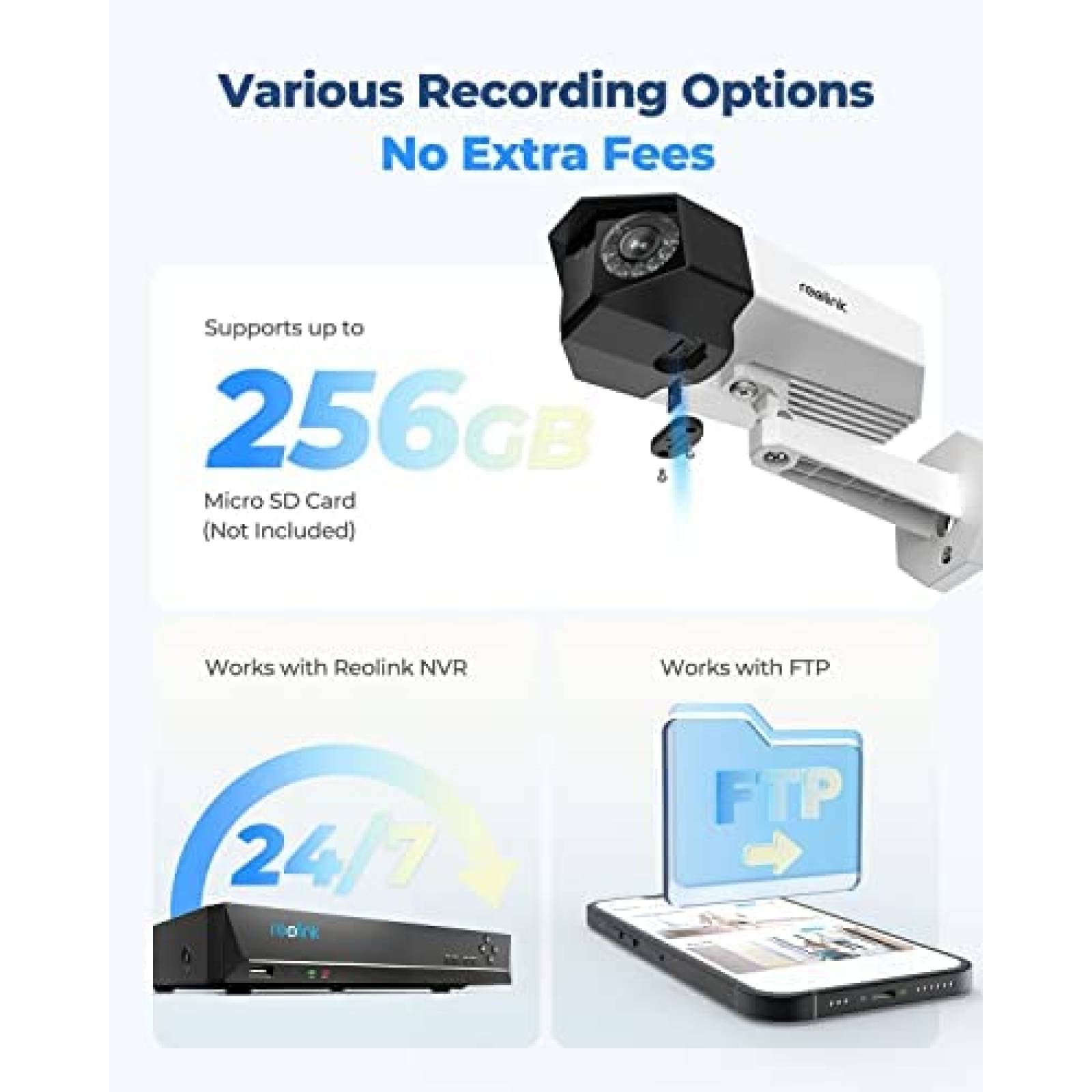 Sistema de Camaras de Seguridad REOLINK Zoom Hibrido 6x