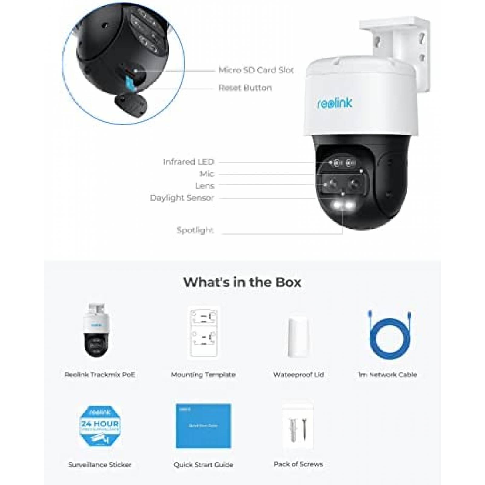 Sistema de Camaras de Seguridad REOLINK Zoom Hibrido 6x