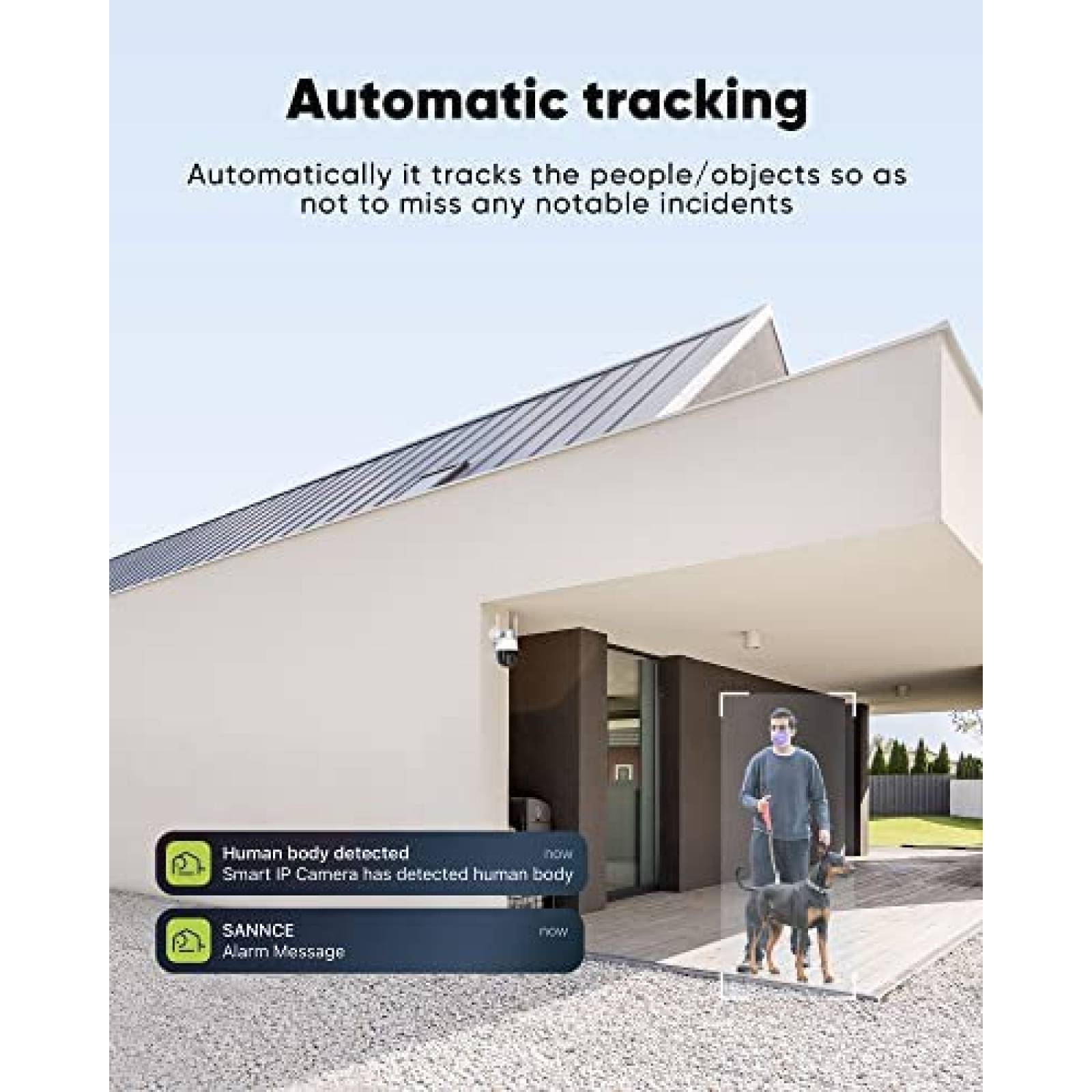 Camara de Seguridad SANNCE 5MP Zoom Optico 20x IP66 -Blanco