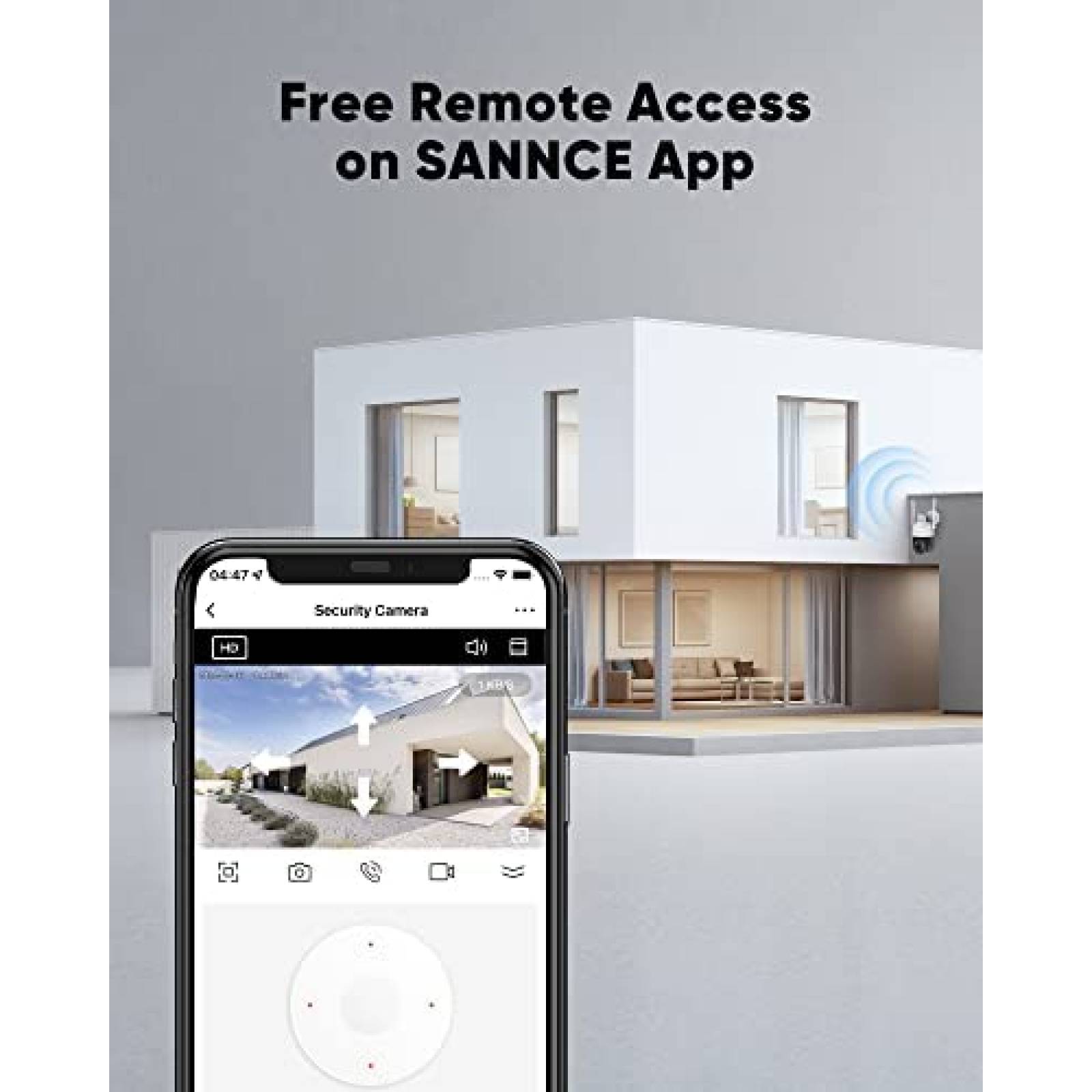 Camara de Seguridad SANNCE 5MP Zoom Optico 20x IP66 -Blanco