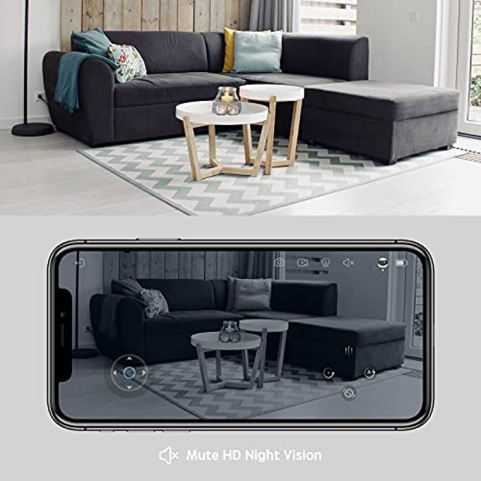 Camara de Seguridad Enabot EBO para Mascotas Control Remoto