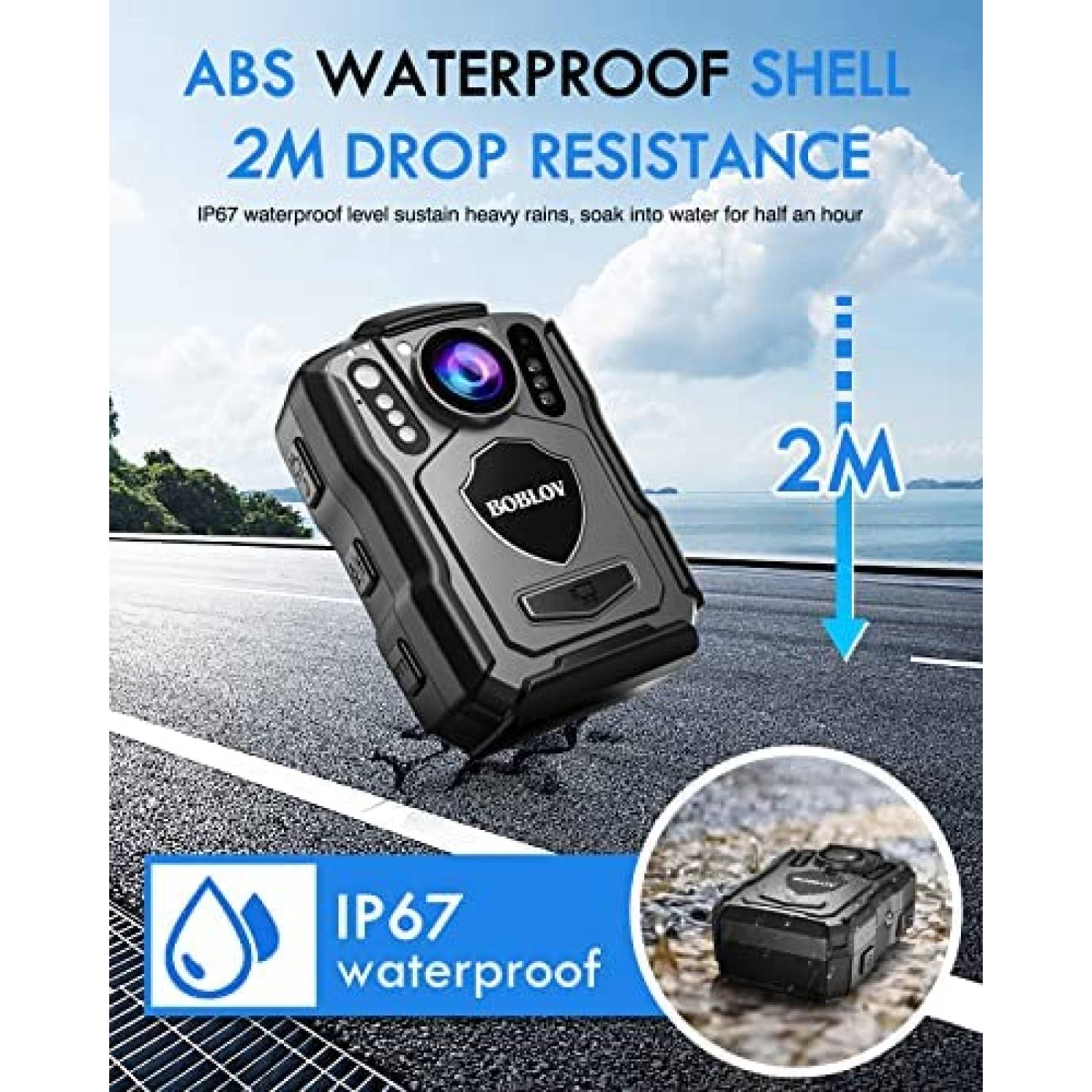 Camara Corporal BOBLOV M5 1080p Vision Nocturna -Negro