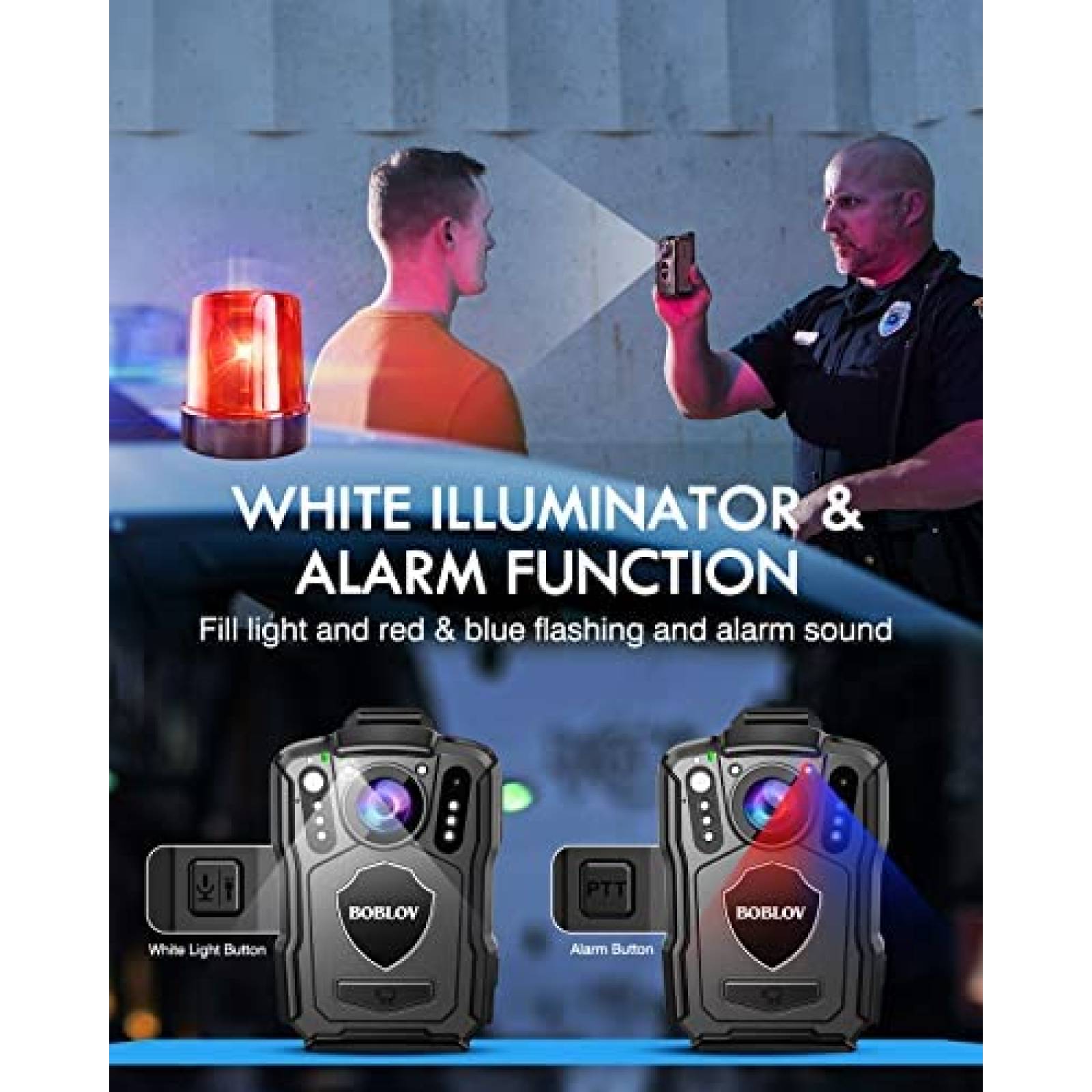 Camara Corporal BOBLOV M5 1080p Vision Nocturna -Negro