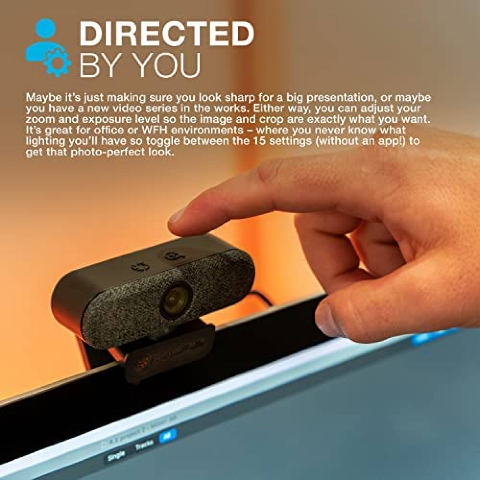 Webcam JLab Epic Cam USB HD 5MP 2K/30FPS Auto Enfoque -Negro