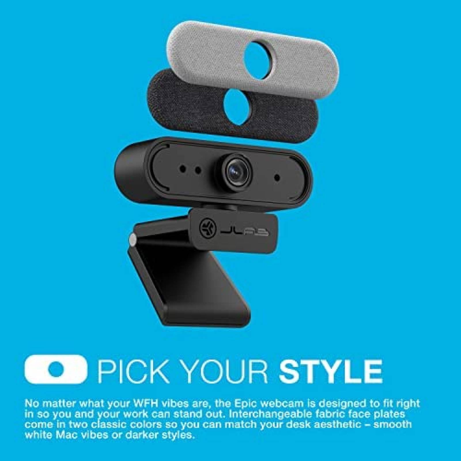 Webcam JLab Epic Cam USB HD 5MP 2K/30FPS Auto Enfoque -Negro