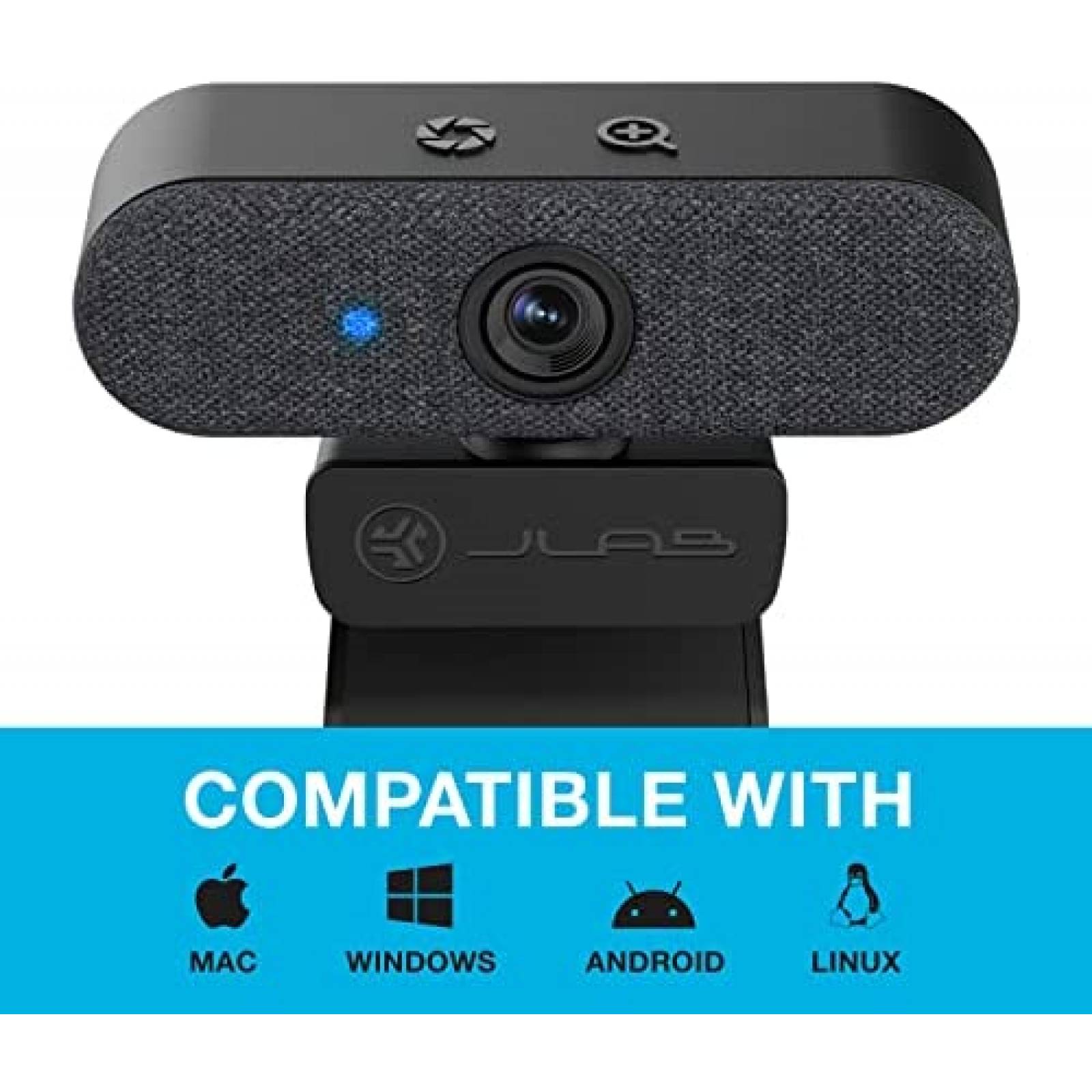 Webcam JLab Epic Cam USB HD 5MP 2K/30FPS Auto Enfoque -Negro