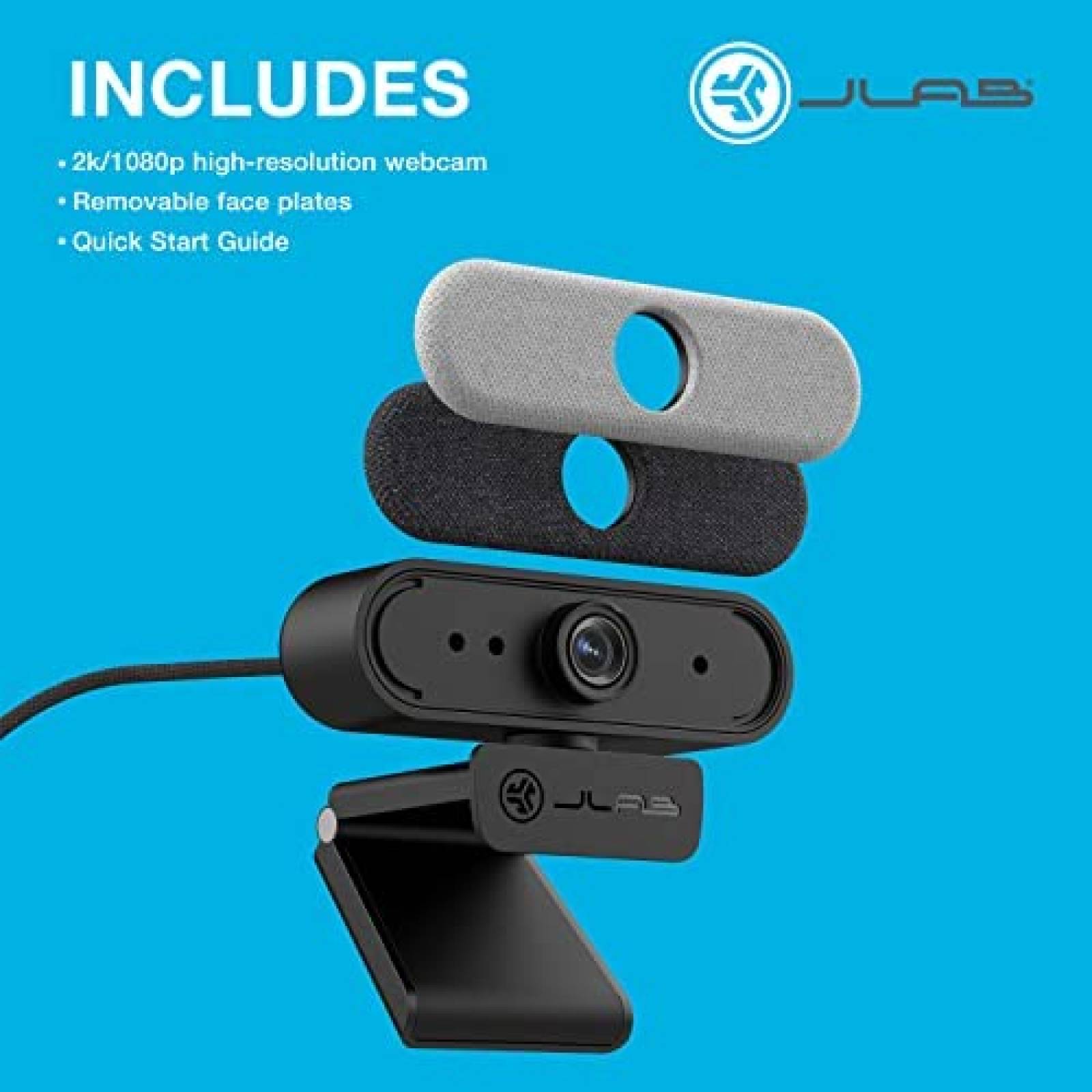 Webcam JLab Epic Cam USB HD 5MP 2K/30FPS Auto Enfoque -Negro