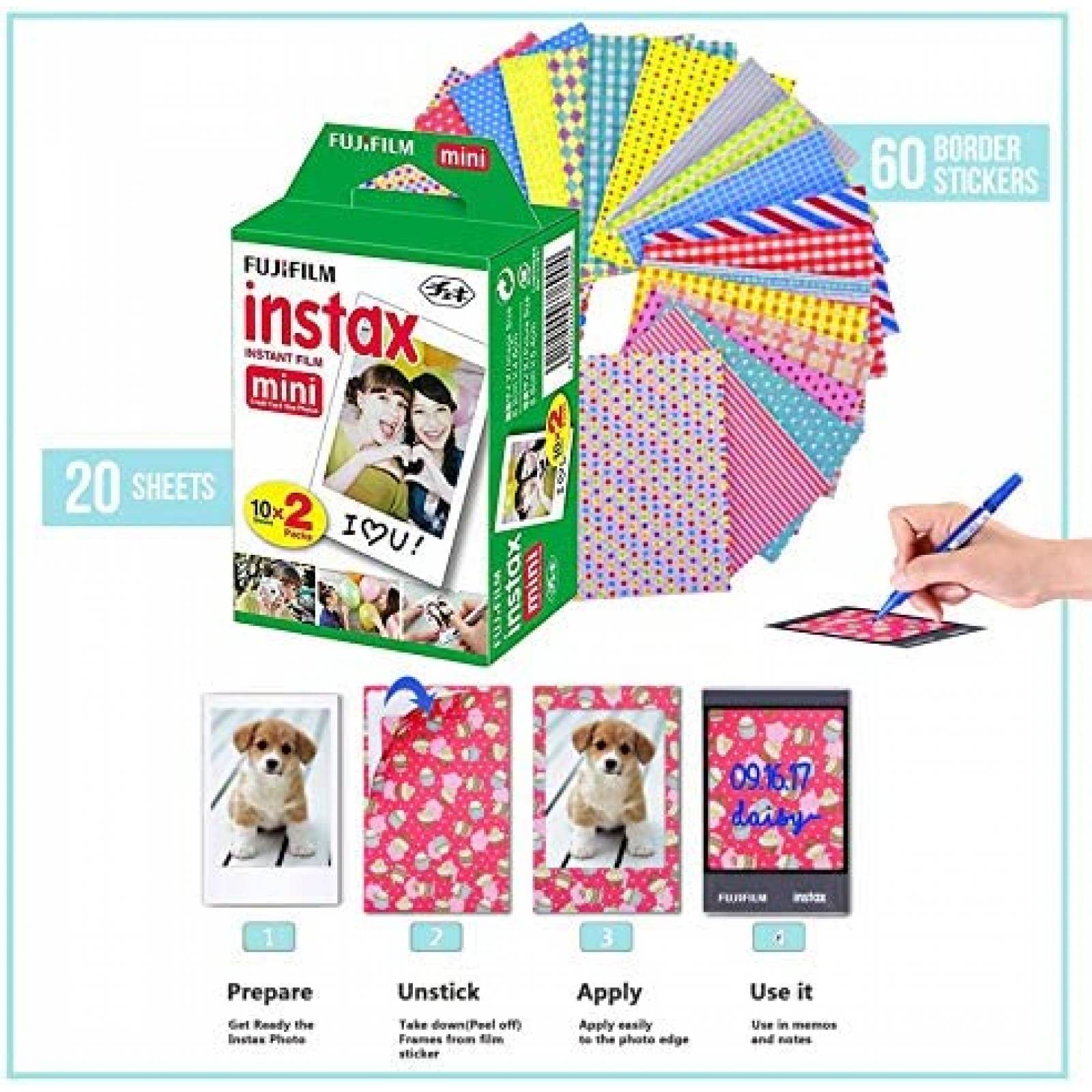 Camara Instantanea Fujifilm Instax Mini9 + Accesorios -azul