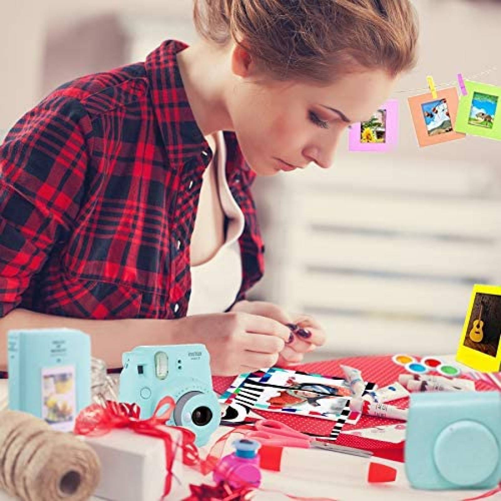 Camara Instantanea Fujifilm Instax Mini9 + Accesorios -azul