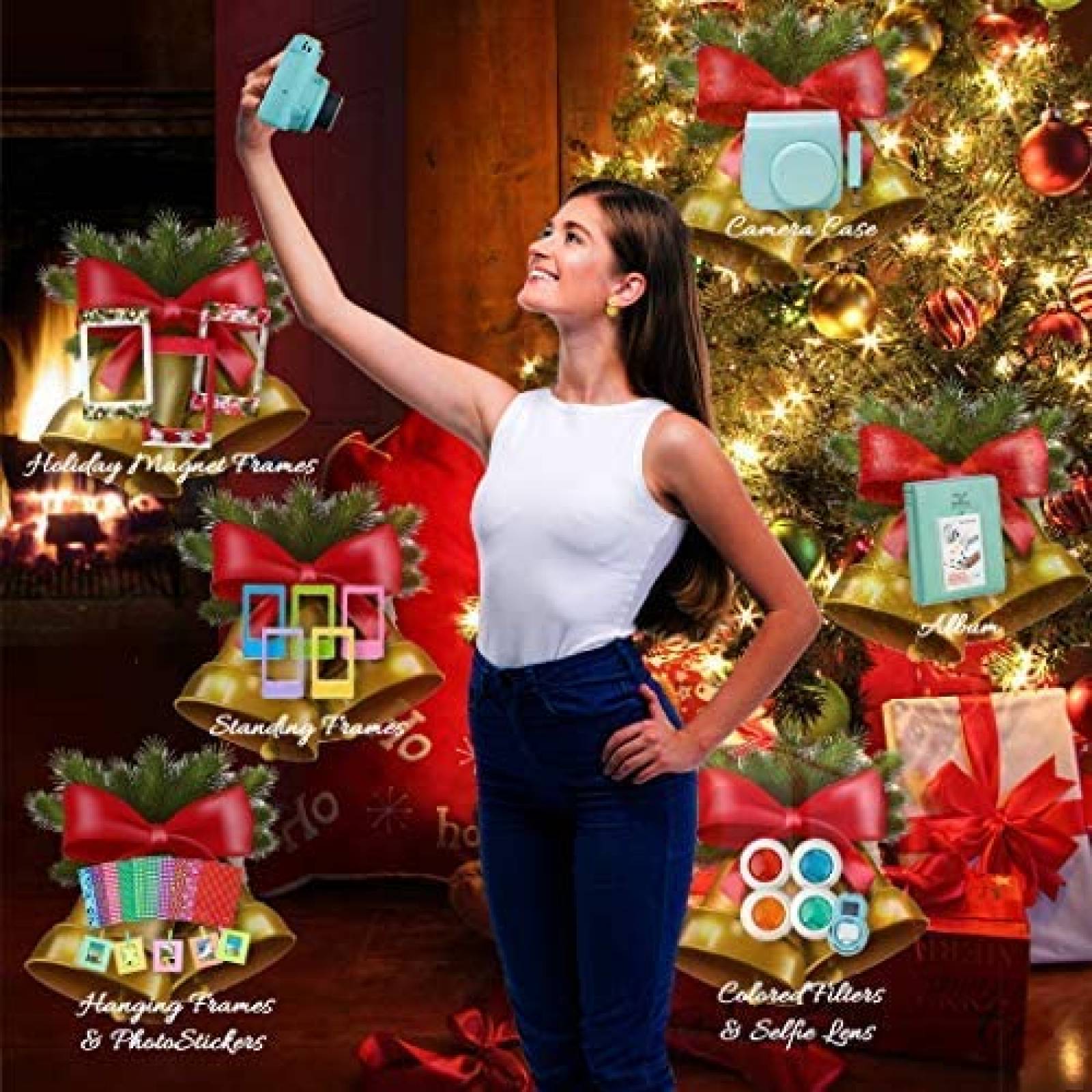 Camara Instantanea Fujifilm Instax Mini9 + Accesorios -azul