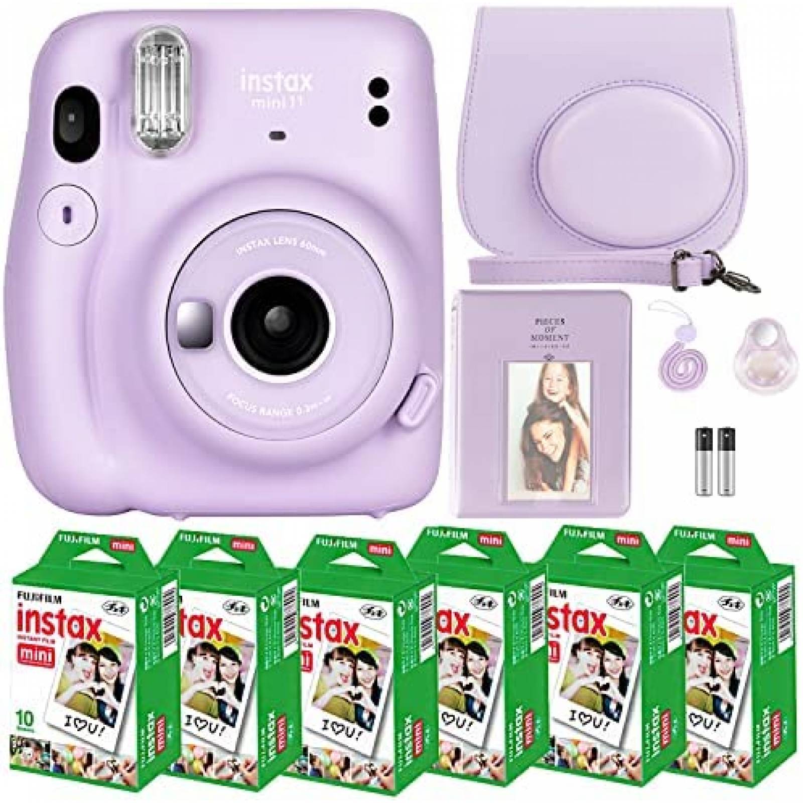 Camara Instantanea Fujifilm Instax Mini 11 60 Hojas -Lila