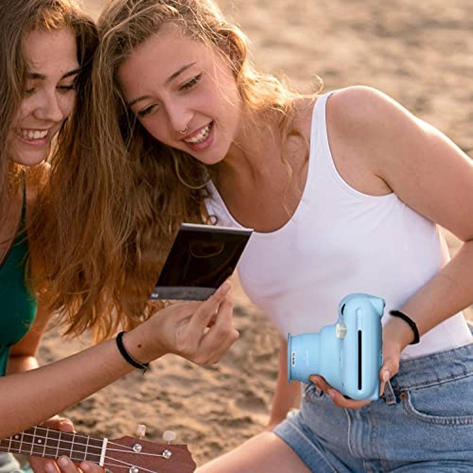 Camara Instantanea Fujifilm Instax Mini 11 60 Hojas -Celeste