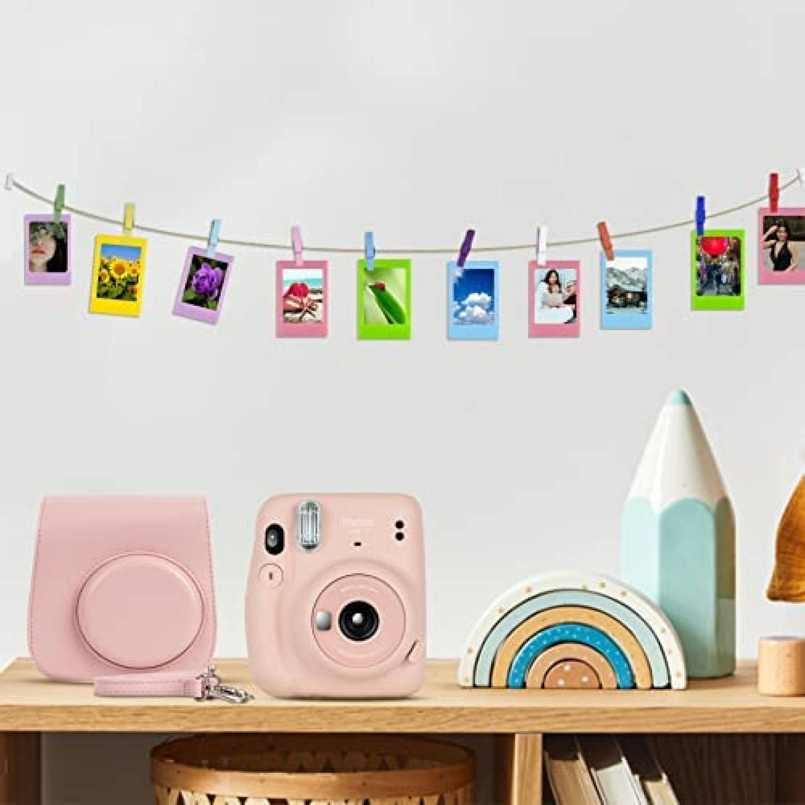 Camara Instantanea Fujifilm Instax Mini 11 60 Hojas -Celeste